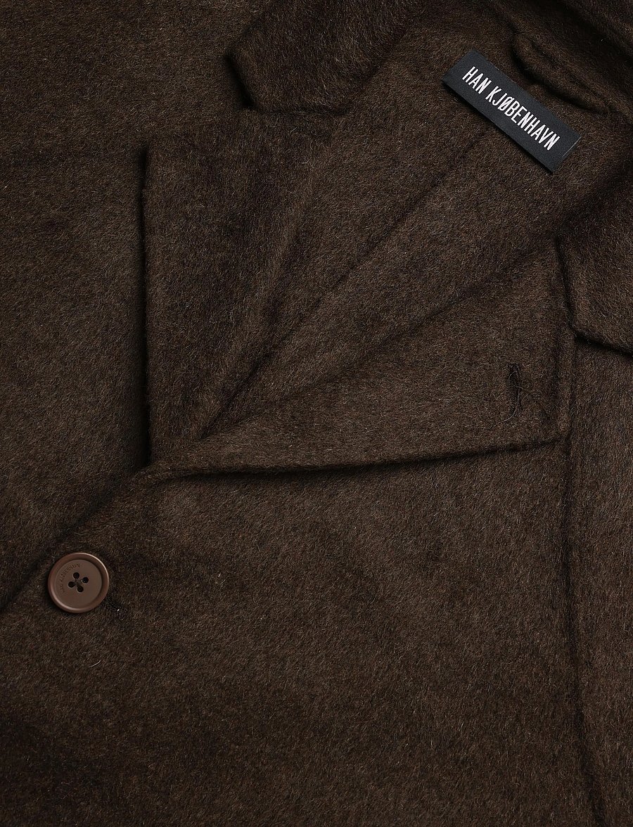 HAN Kjøbenhavn - Diamond Coat - ullrockar - dark brown - 3