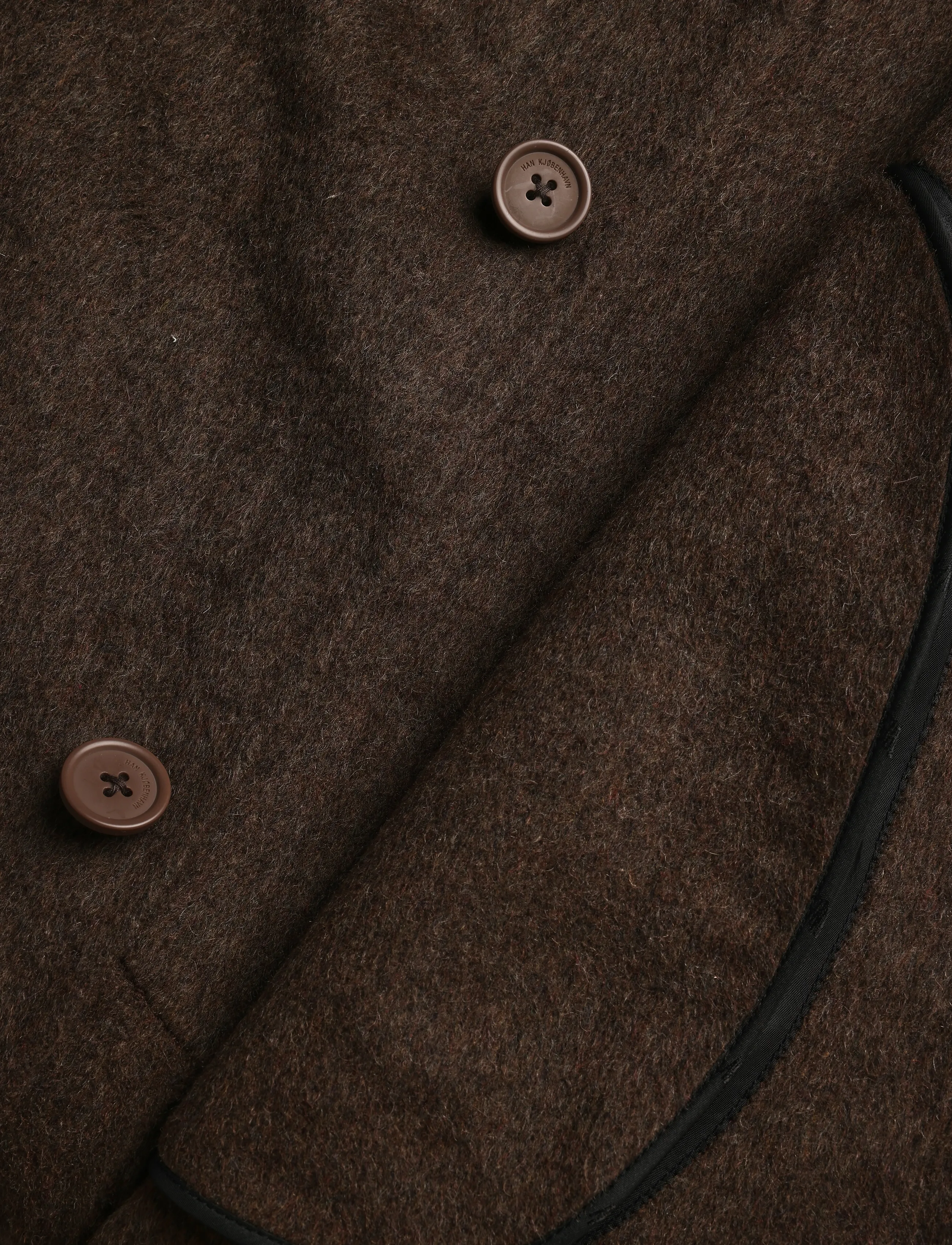 HAN Kjøbenhavn - Diamond Coat - ullrockar - dark brown - 5