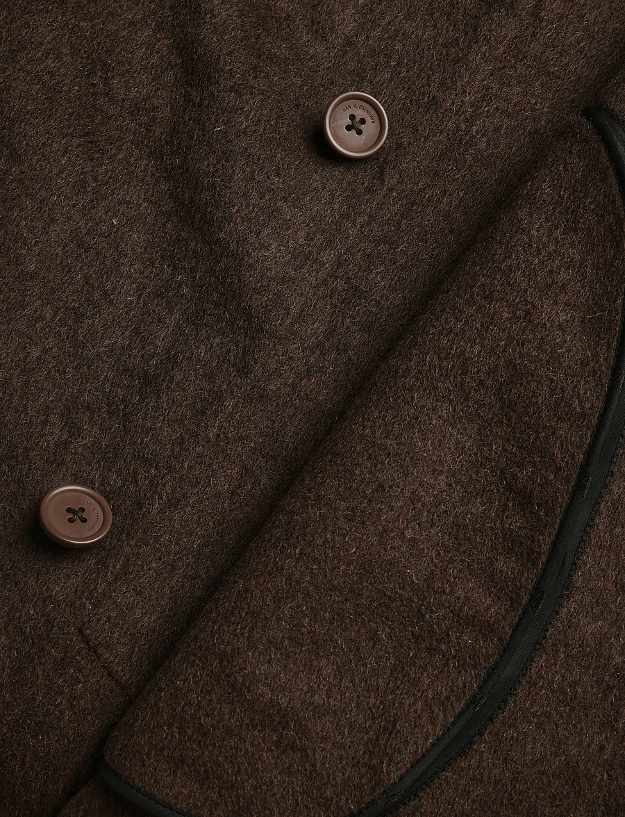 HAN Kjøbenhavn - Diamond Coat - ullrockar - dark brown - 5