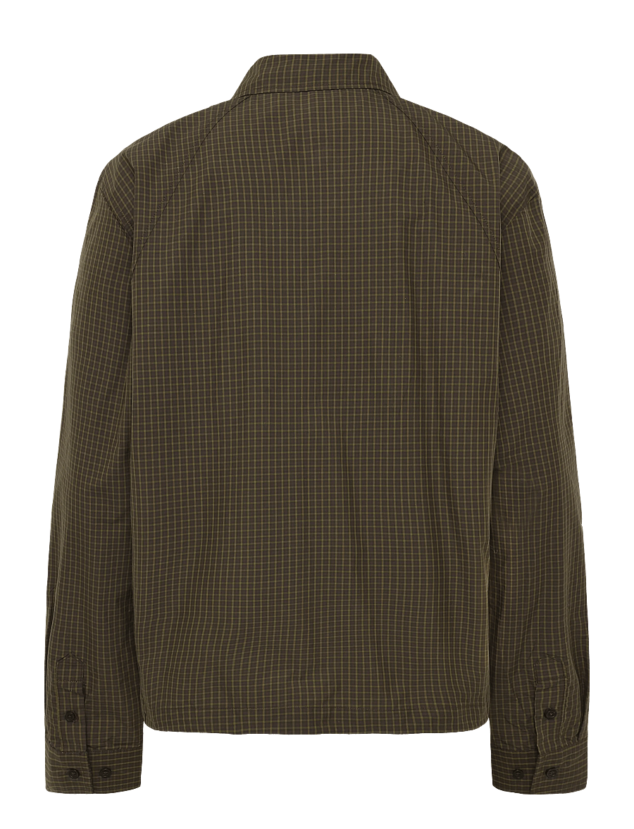 HAN Kjøbenhavn - Zip-up Boxy Shirt - achetez selon l'occasion - dark brown - 2