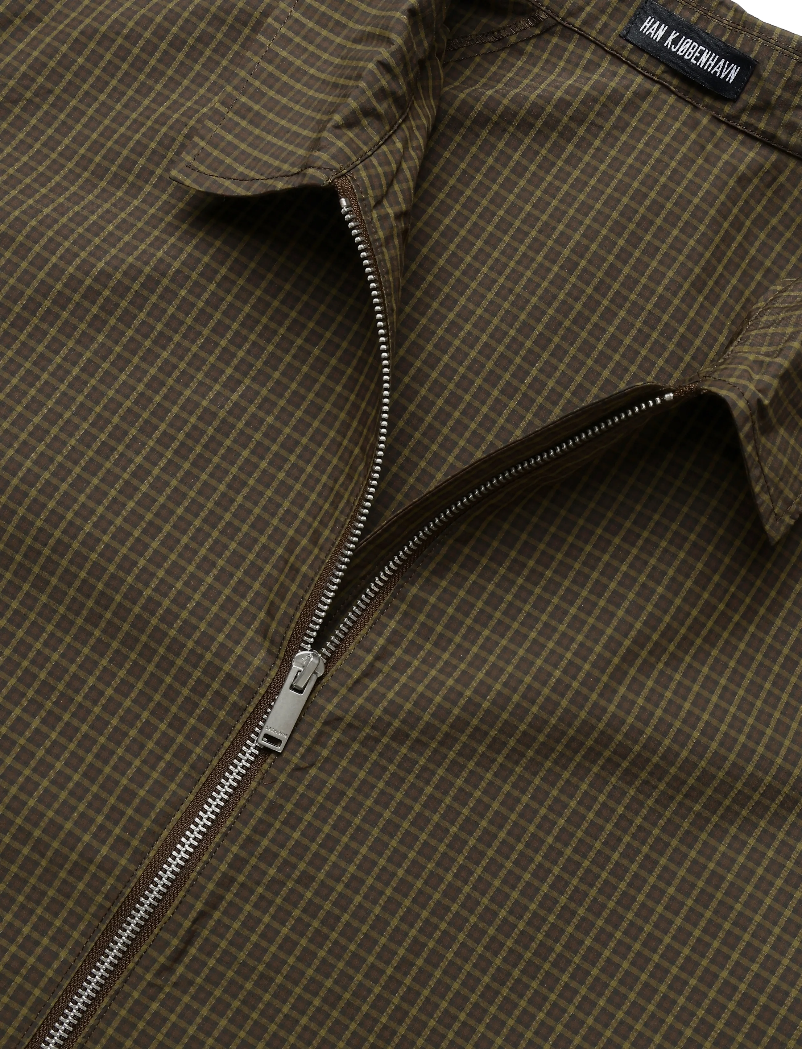 HAN Kjøbenhavn - Zip-up Boxy Shirt - achetez selon l'occasion - dark brown - 3