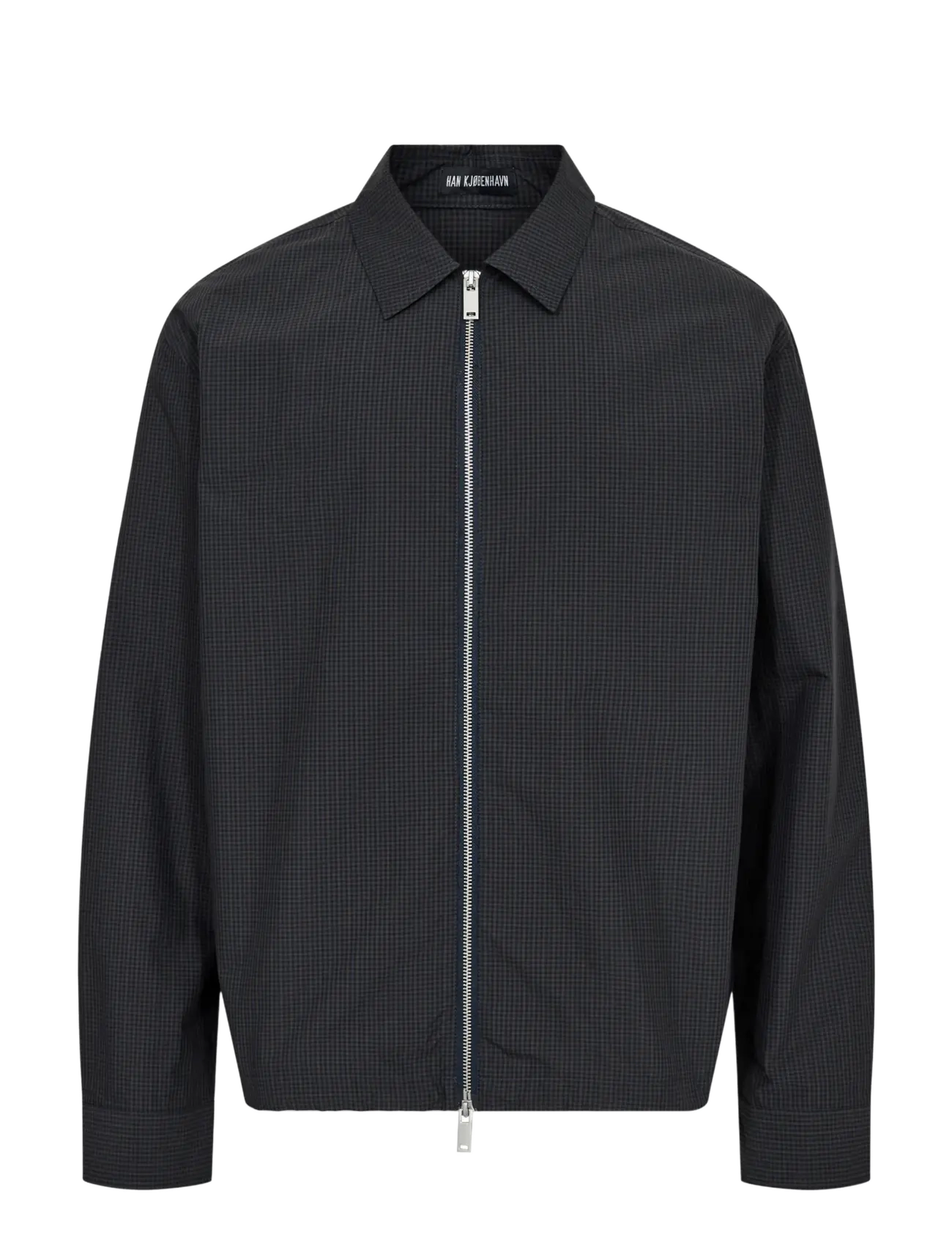 HAN Kjøbenhavn - Zip-up Boxy Shirt - midnight navy - 1