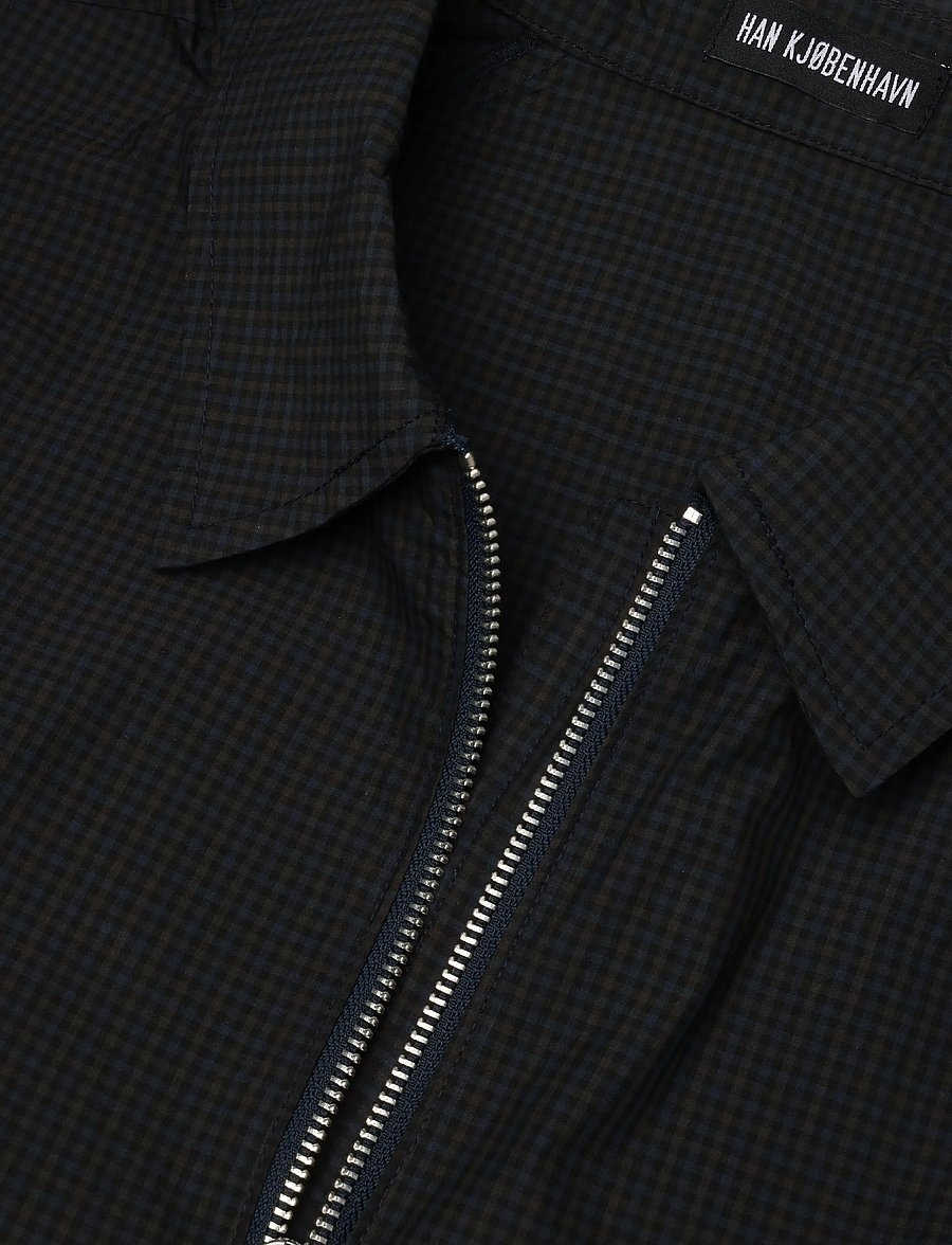 HAN Kjøbenhavn - Zip-up Boxy Shirt - Überhemden - midnight navy - 3