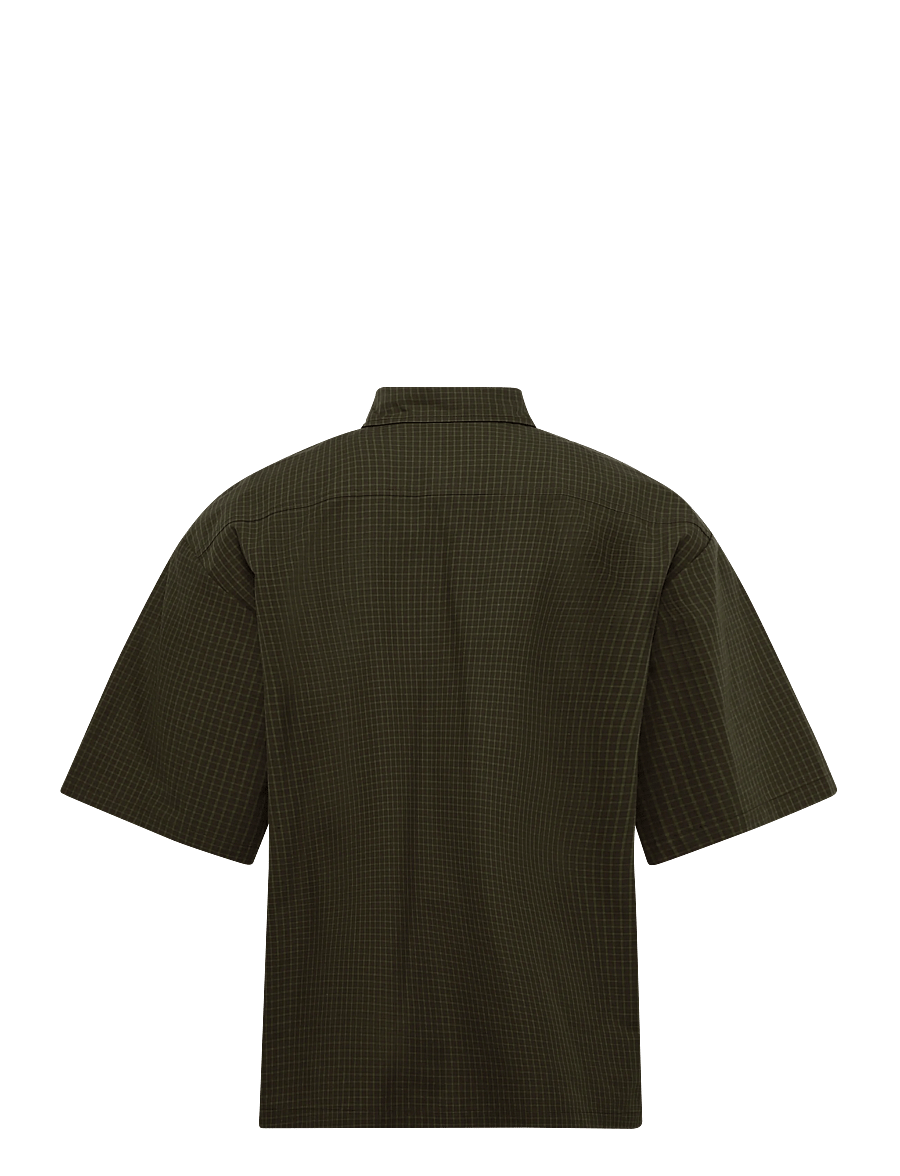 HAN Kjøbenhavn - Checked Short Sleeve Shirt - karierte hemden - dark brown - 2