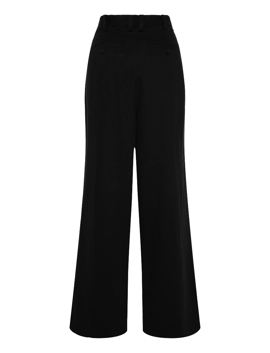HAN Kjøbenhavn - Relaxed Tencel Trousers - vabaajapüksid - black - 2