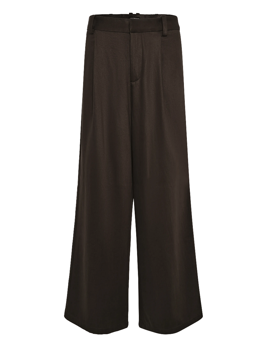 HAN Kjøbenhavn - Relaxed Tencel Trousers - freizeithosen - dark brown - 1