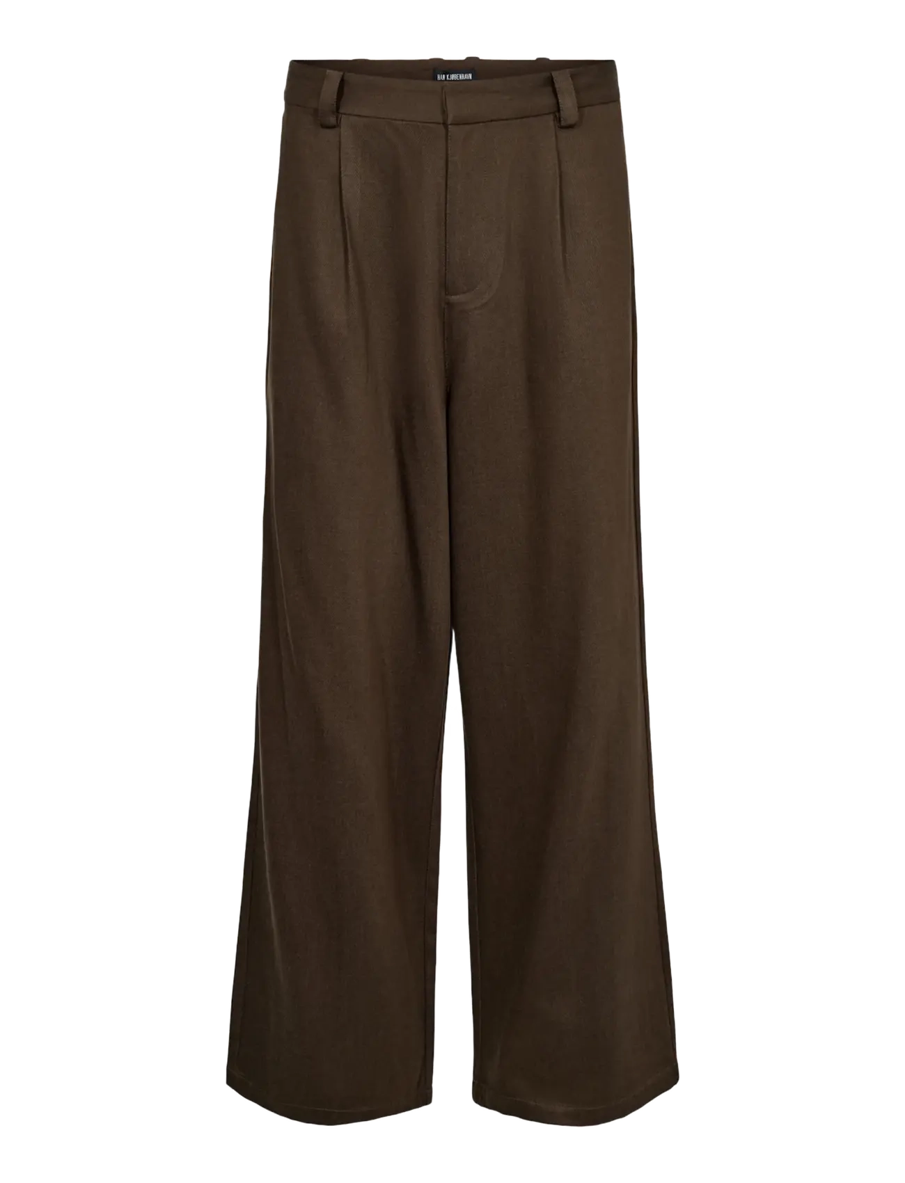 HAN Kjøbenhavn - Relaxed Tencel Trousers - dark brown - 1