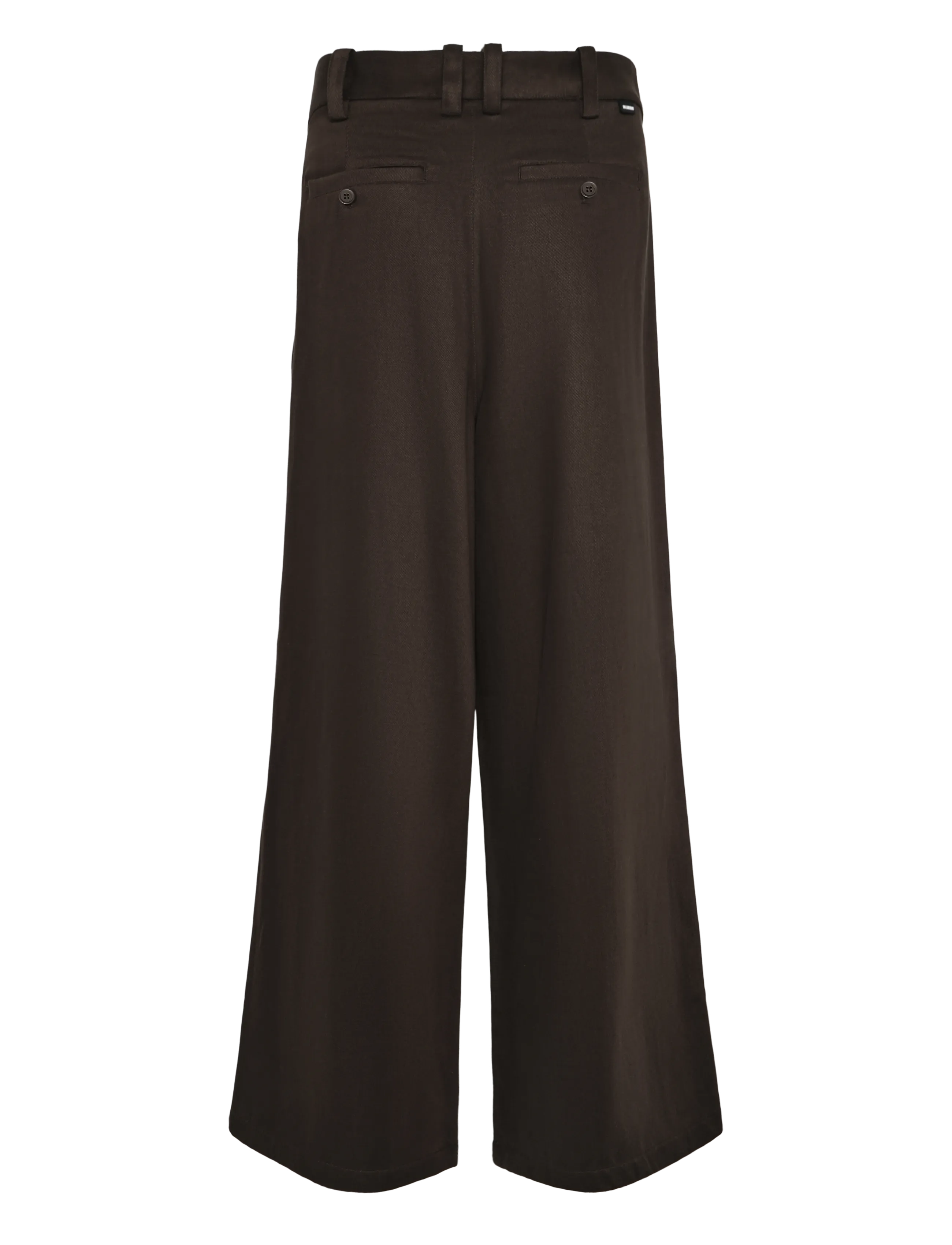 HAN Kjøbenhavn - Relaxed Tencel Trousers - freizeithosen - dark brown - 2
