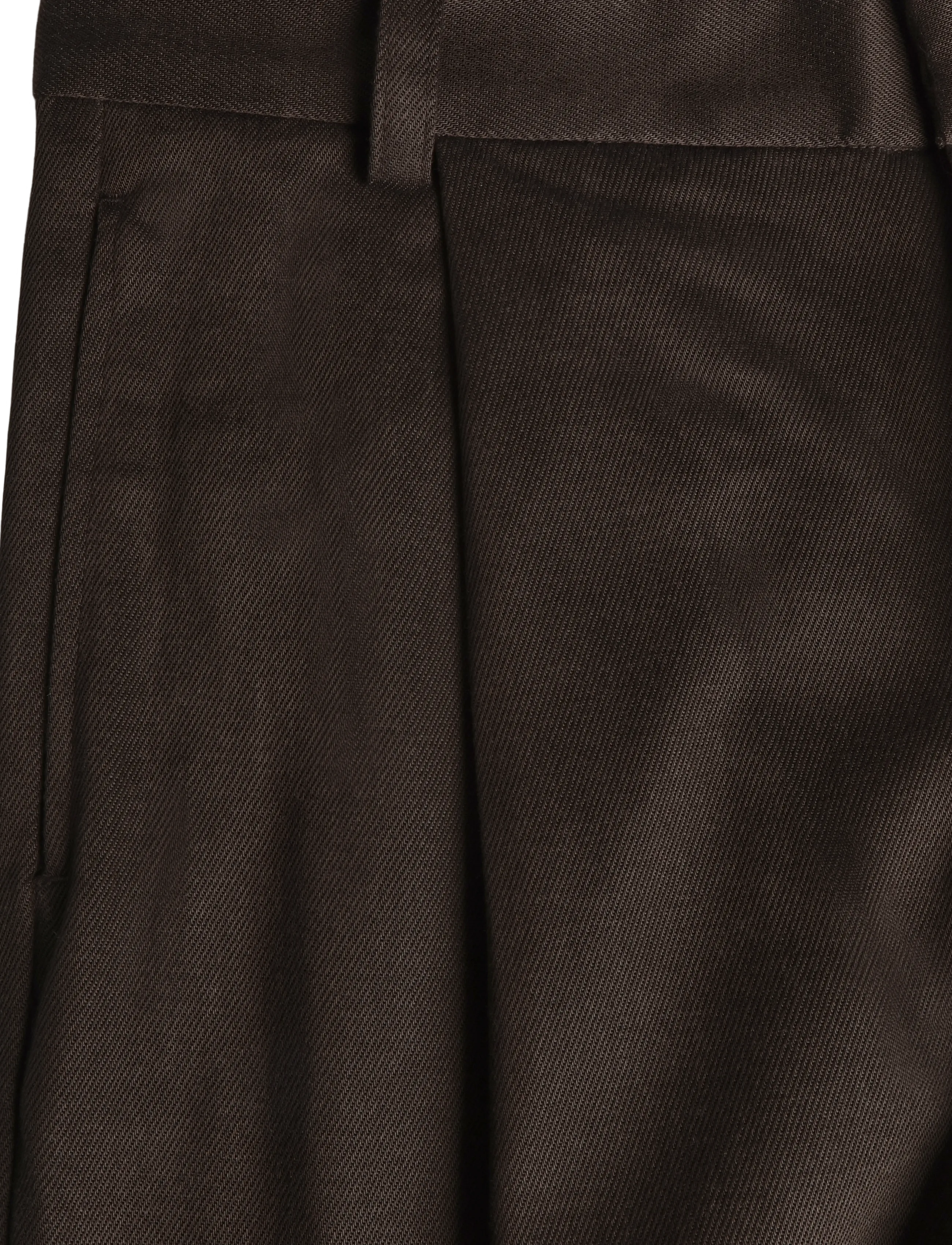HAN Kjøbenhavn - Relaxed Tencel Trousers - freizeithosen - dark brown - 3