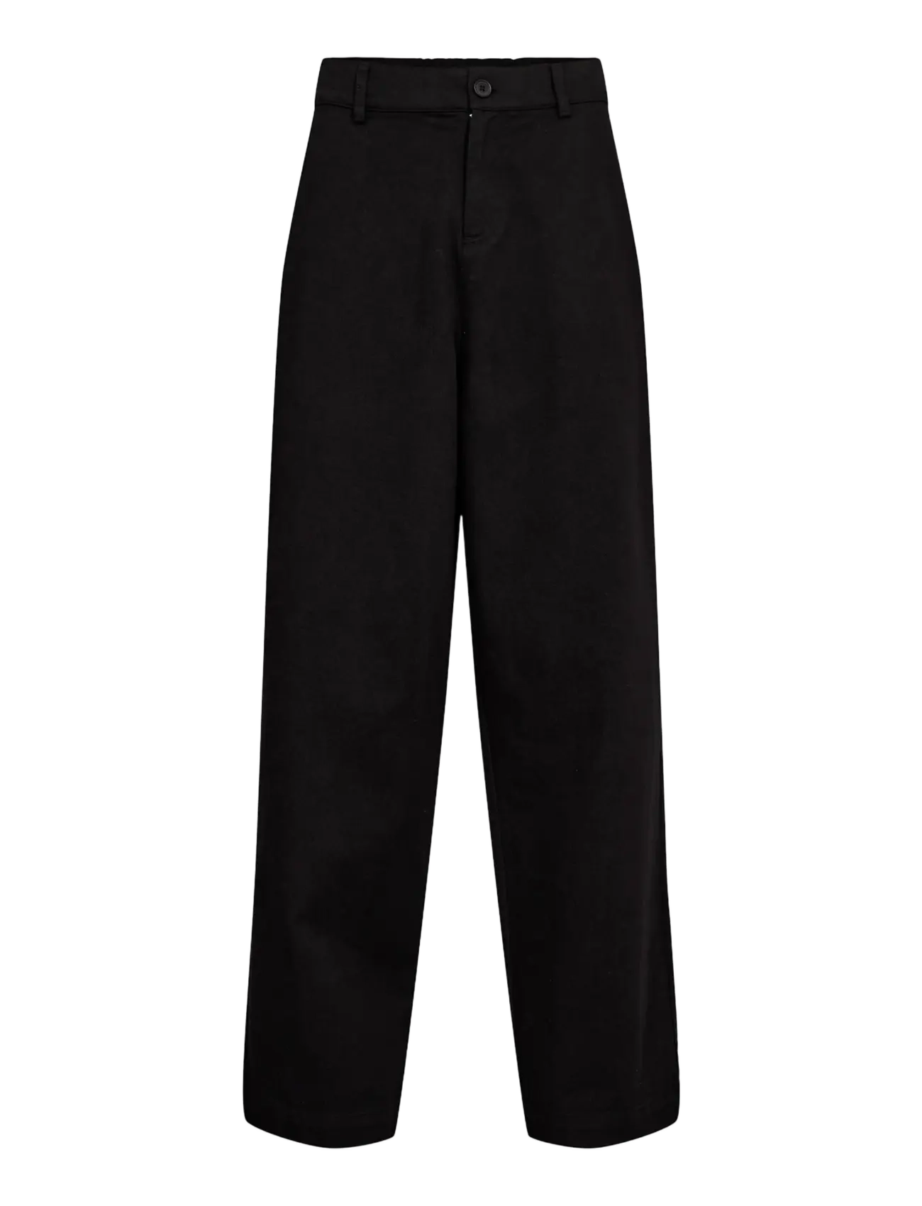 HAN Kjøbenhavn - Wide-leg Twill Trousers - black - 1