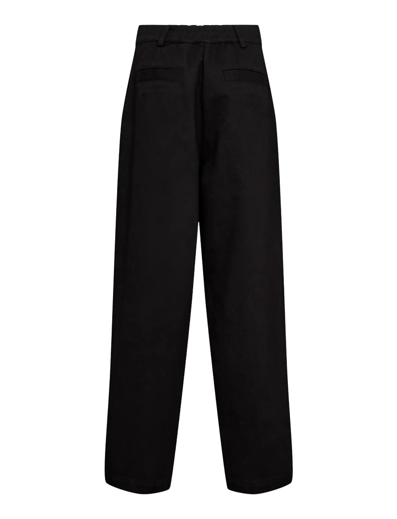 HAN Kjøbenhavn - Wide-leg Twill Trousers - black - 2