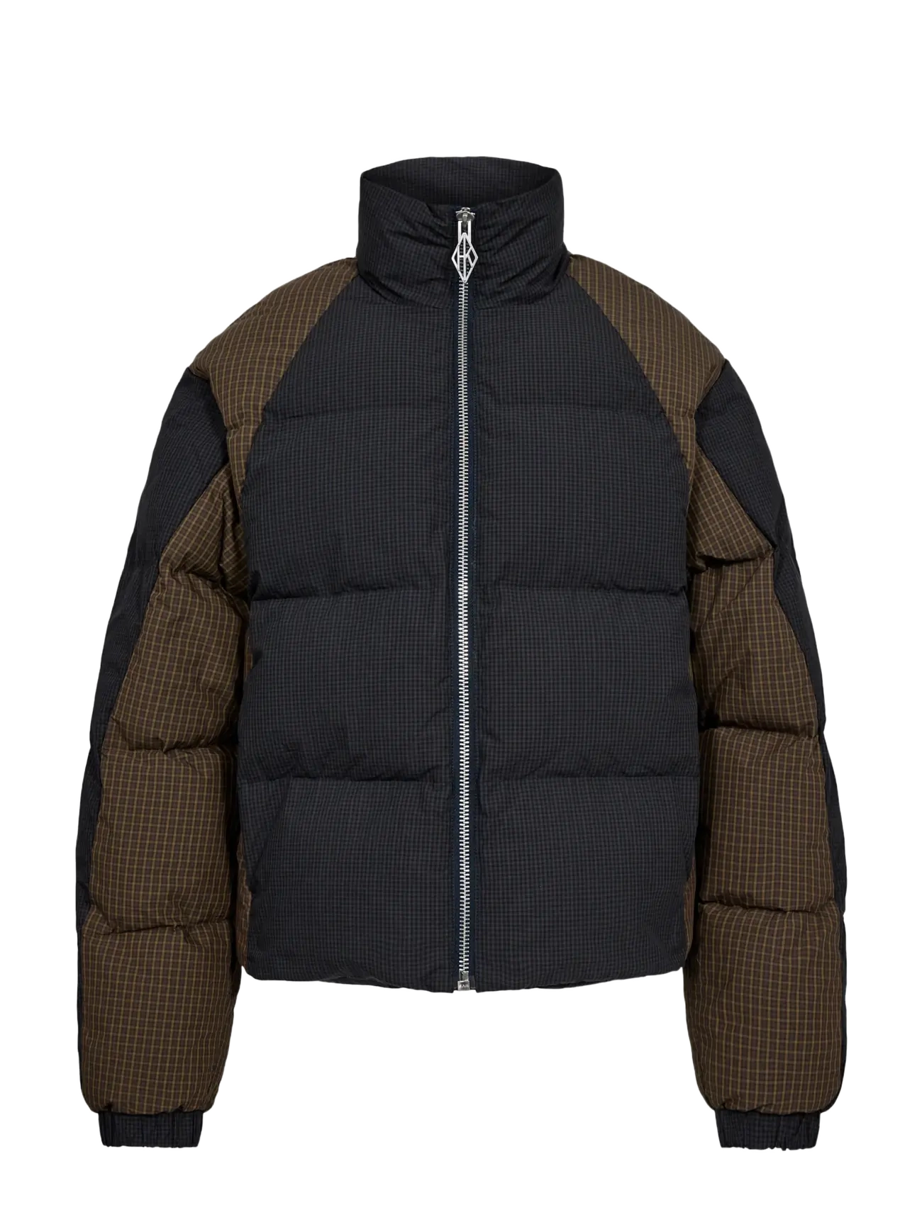 HAN Kjøbenhavn - Checked Puffer Jacket - midnight navy - 1