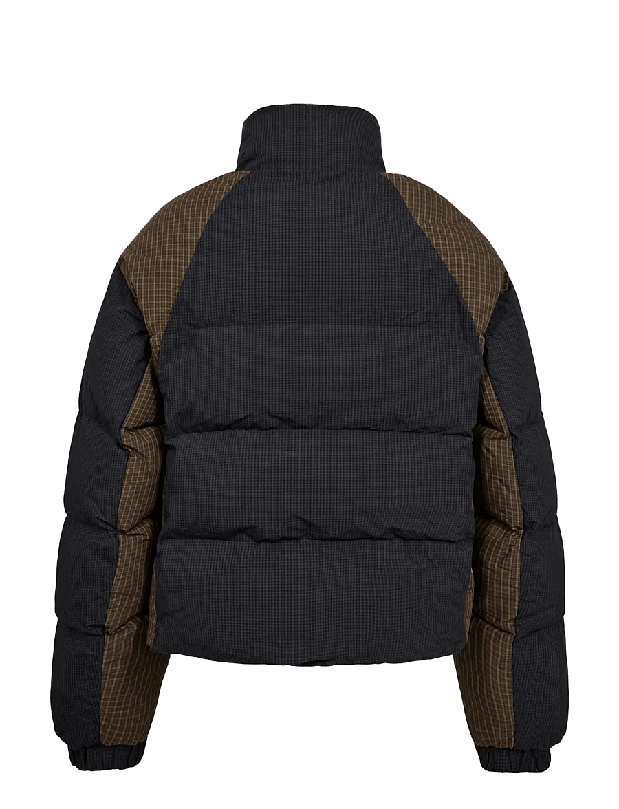 HAN Kjøbenhavn - Checked Puffer Jacket - midnight navy - 2