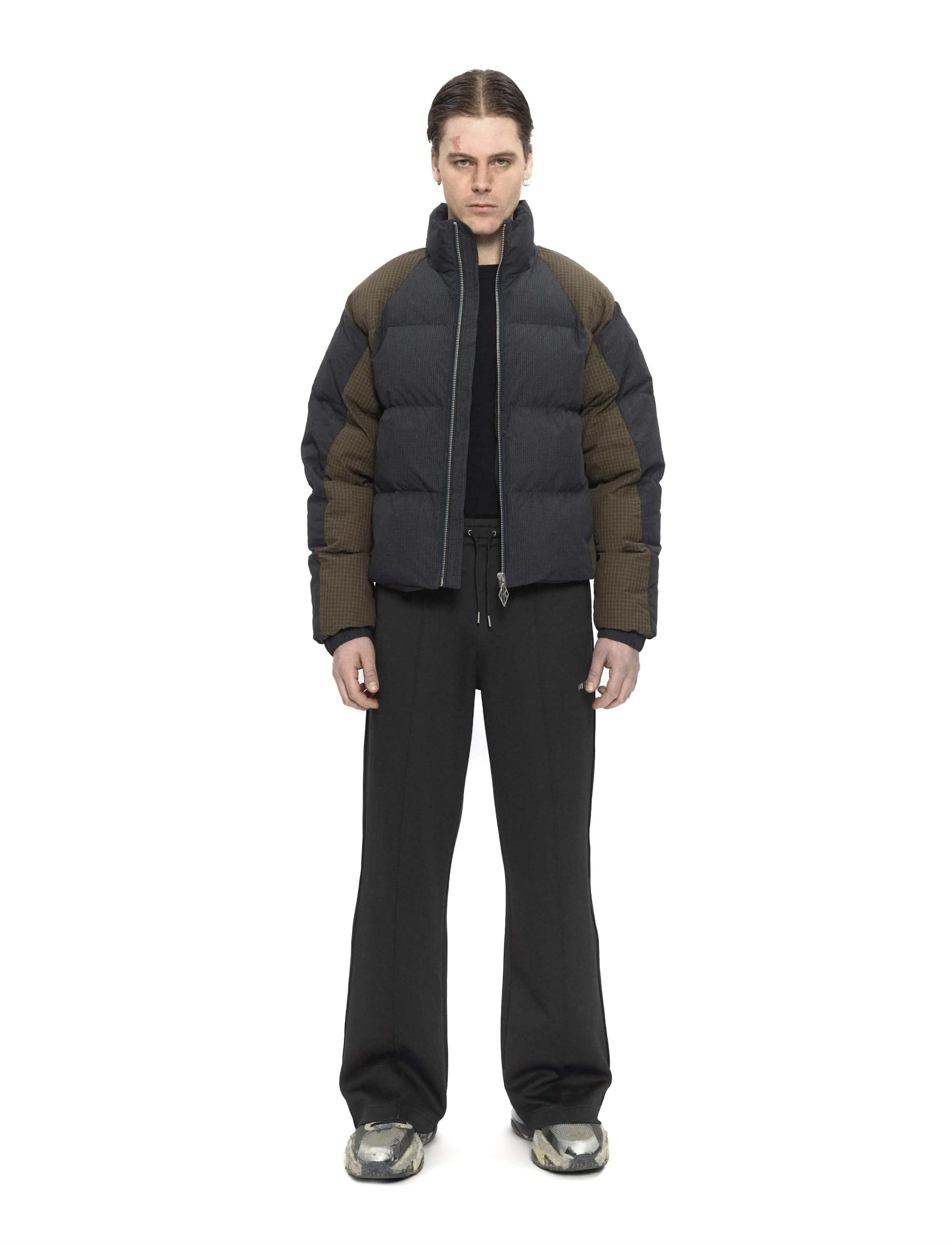 HAN Kjøbenhavn Checked Puffer Jacket - Shop efter anledning - MIDNIGHT NAVY / navy