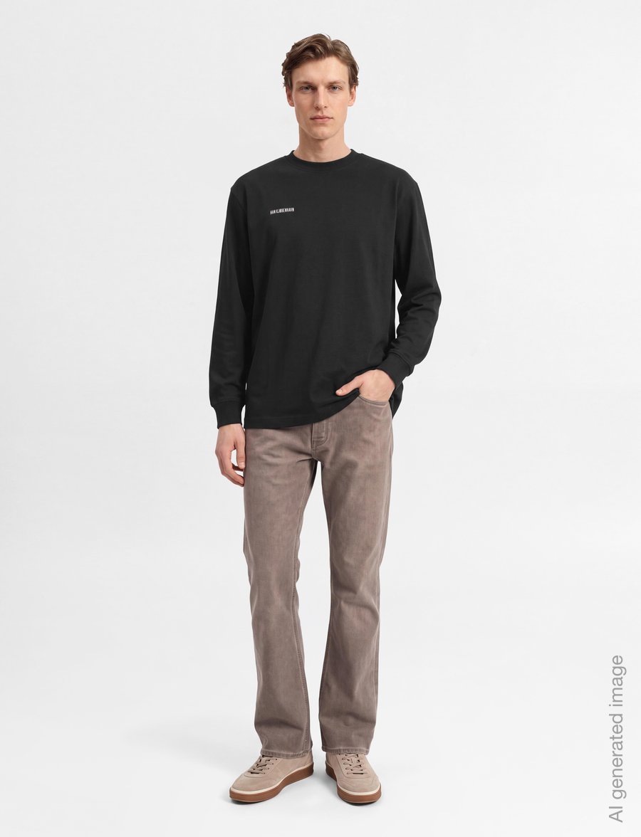 HAN Kjøbenhavn - Daily Regular Long Sleeve Tee - langärmelig - black - 0