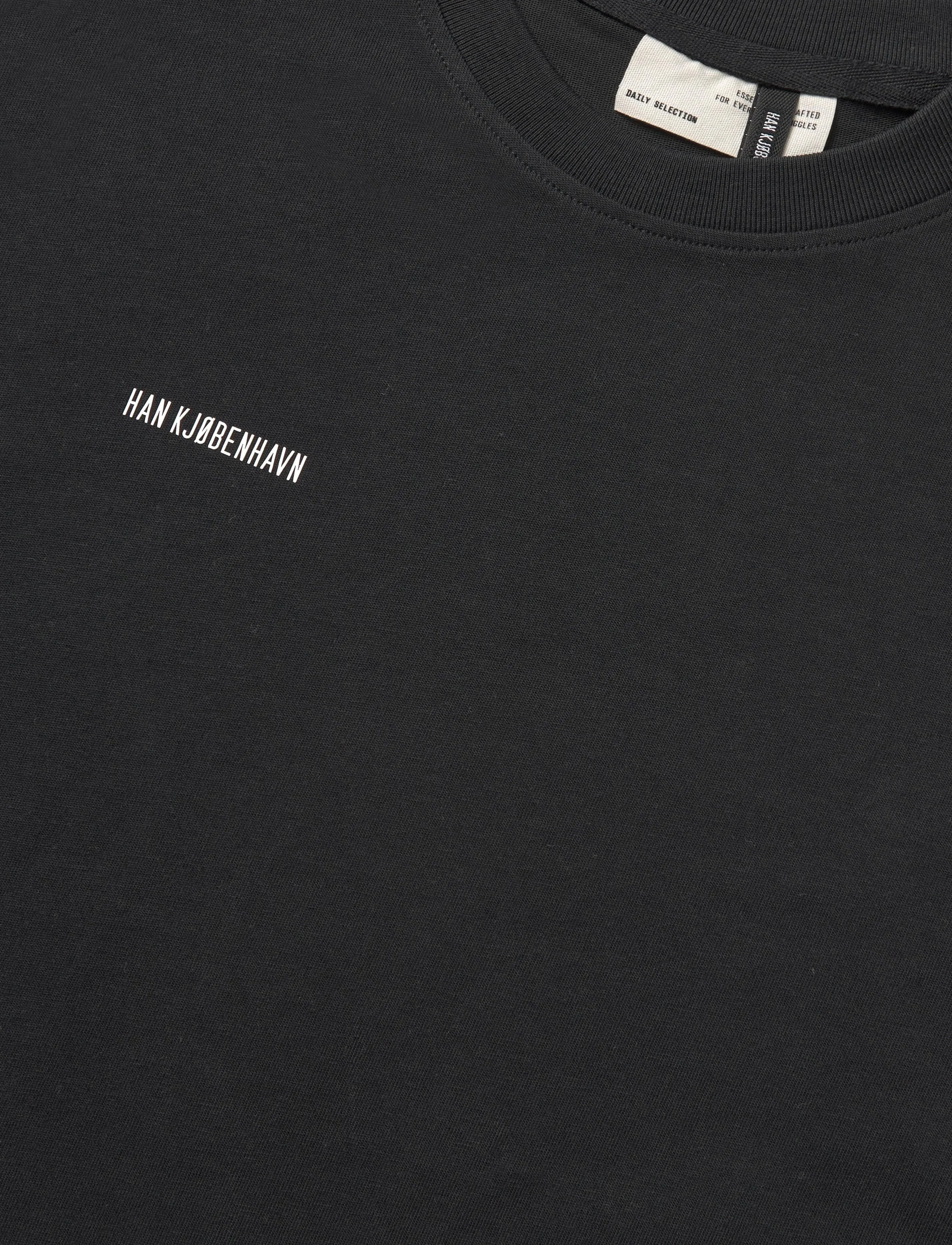 HAN Kjøbenhavn - Daily Regular Long Sleeve Tee - langærmede t-shirts - black - 2