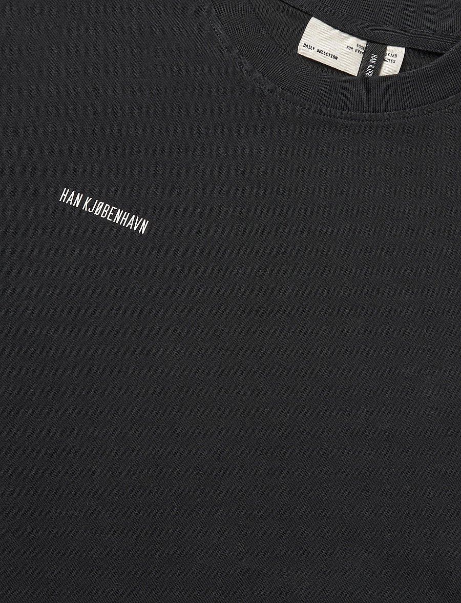 HAN Kjøbenhavn - Daily Regular Long Sleeve Tee - langærmede t-shirts - black - 2