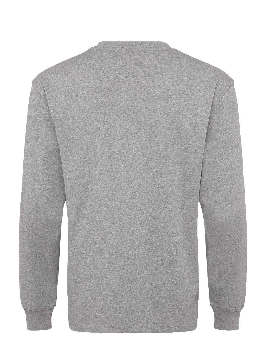 HAN Kjøbenhavn - Daily Regular Long Sleeve Tee - marškinėliai ilgomis rankovėmis - grey melange - 1