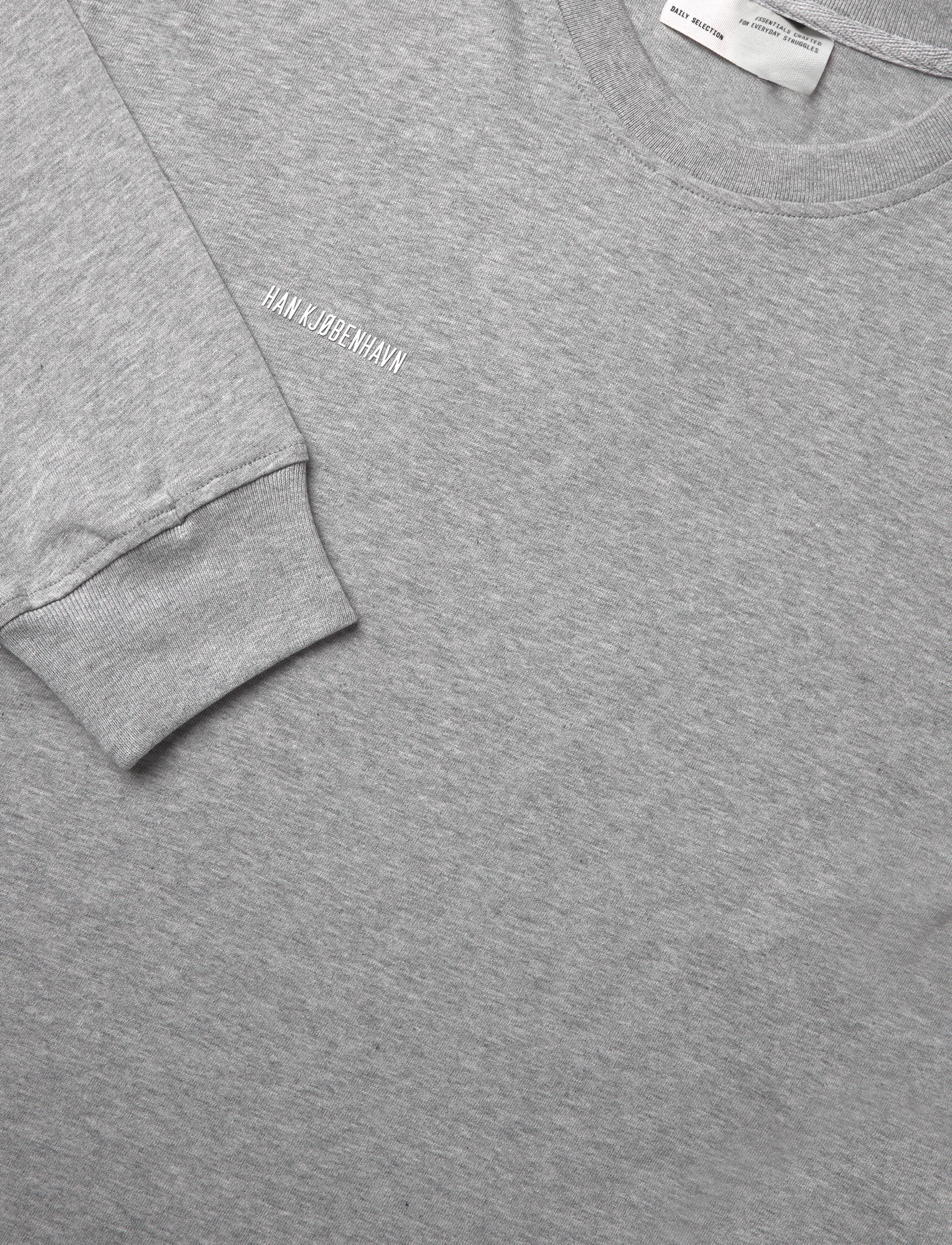 HAN Kjøbenhavn - Daily Regular Long Sleeve Tee - marškinėliai ilgomis rankovėmis - grey melange - 2