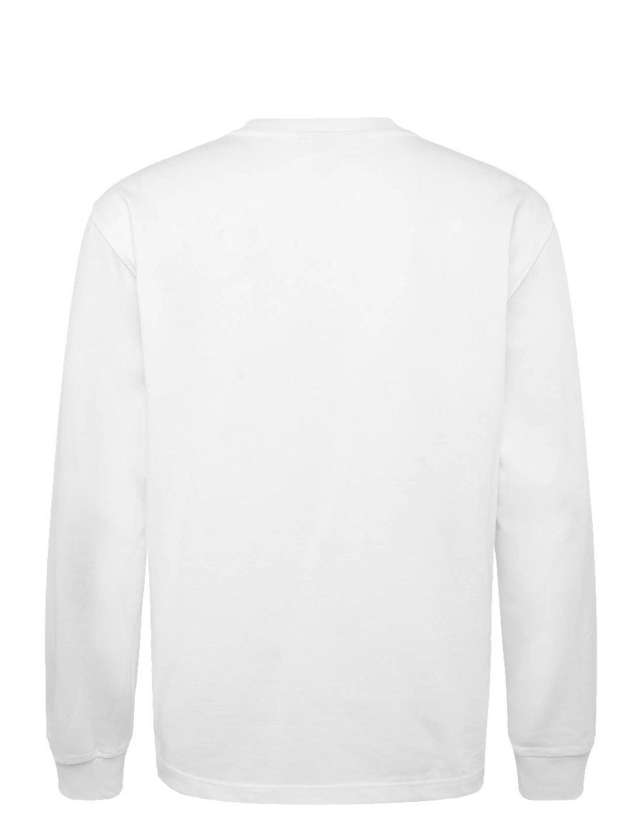 HAN Kjøbenhavn - Daily Regular Long Sleeve Tee - långärmade t-shirts - white - 1