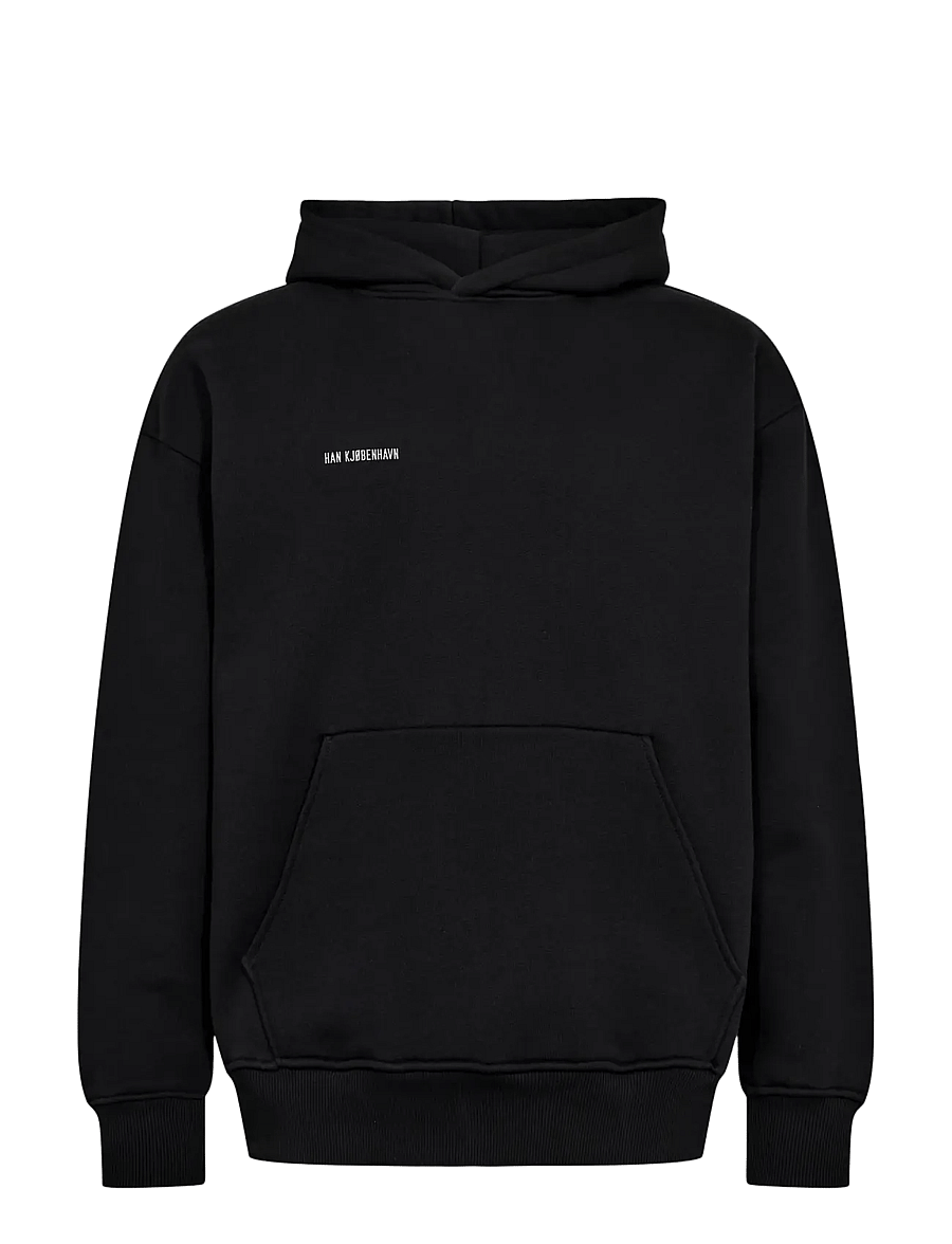 HAN Kjøbenhavn - Daily Regular Hoodie - hættetrøjer - black - 0