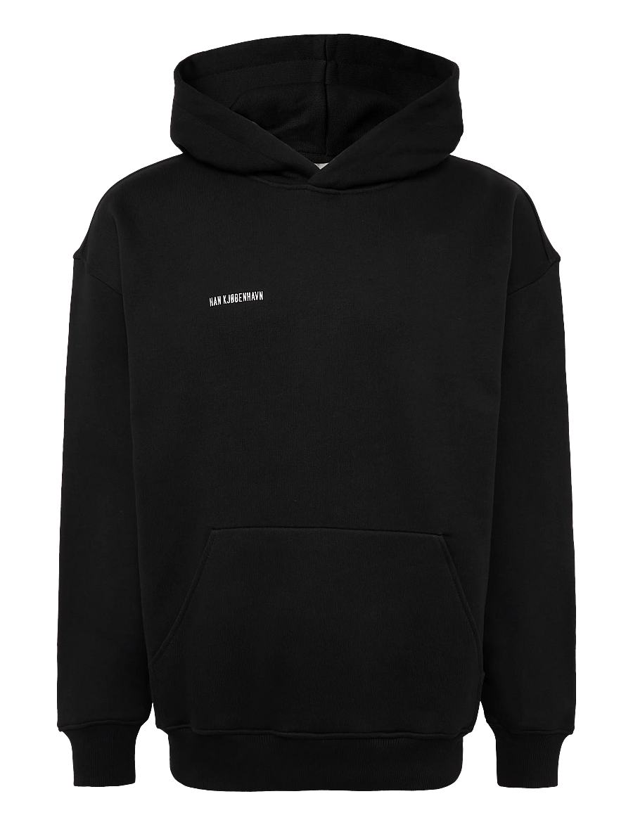HAN Kjøbenhavn - Daily Regular Hoodie - sweatshirts - black - 0