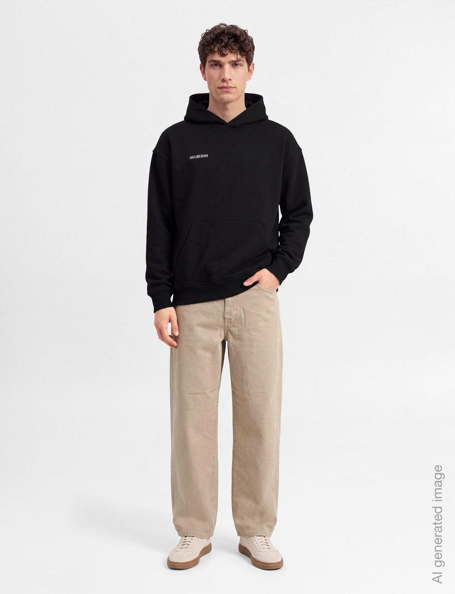 HAN Kjøbenhavn - Daily Regular Hoodie - hoodies - black - 0