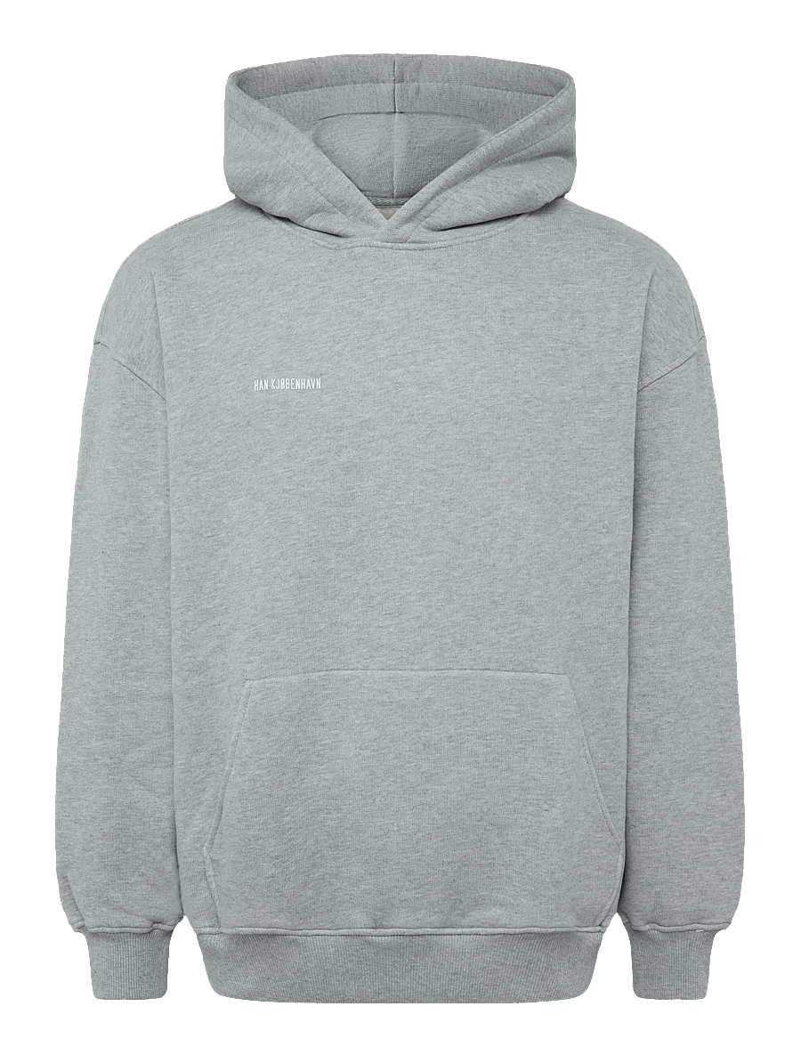 HAN Kjøbenhavn - Daily Regular Hoodie - kapuutsiga dressipluusid - grey melange - 0