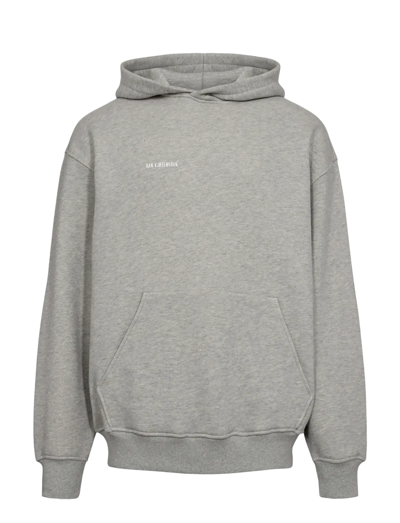 HAN Kjøbenhavn Daily Regular Hoodie - Tøj - GREY MELANGE / grey