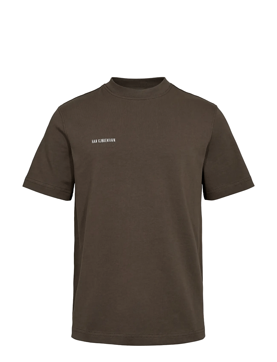 HAN Kjøbenhavn - Daily Regular Tee - kortärmade t-shirts - dusty brown - 0