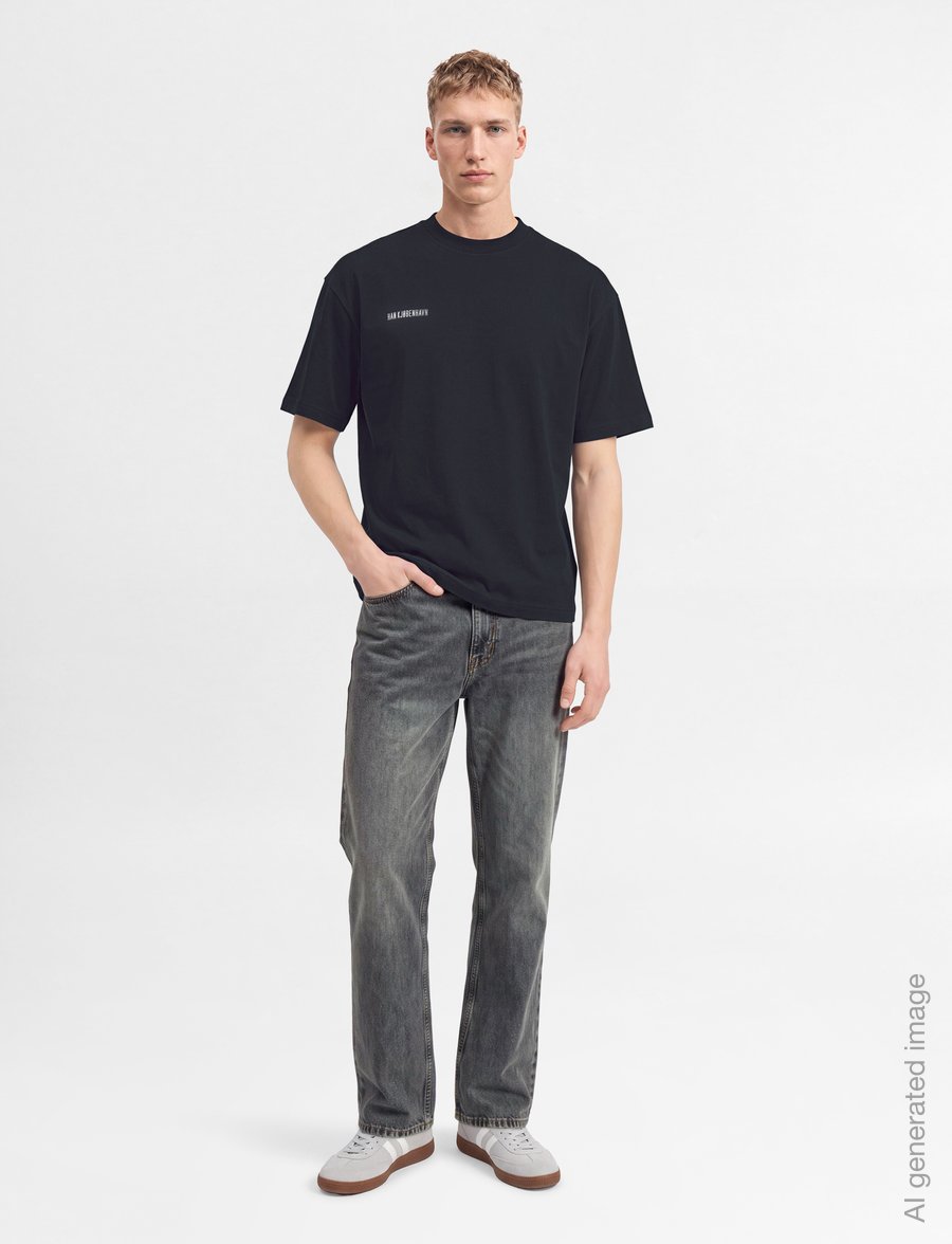 HAN Kjøbenhavn - Daily Boxy Tee - kurzärmelig - black - 0