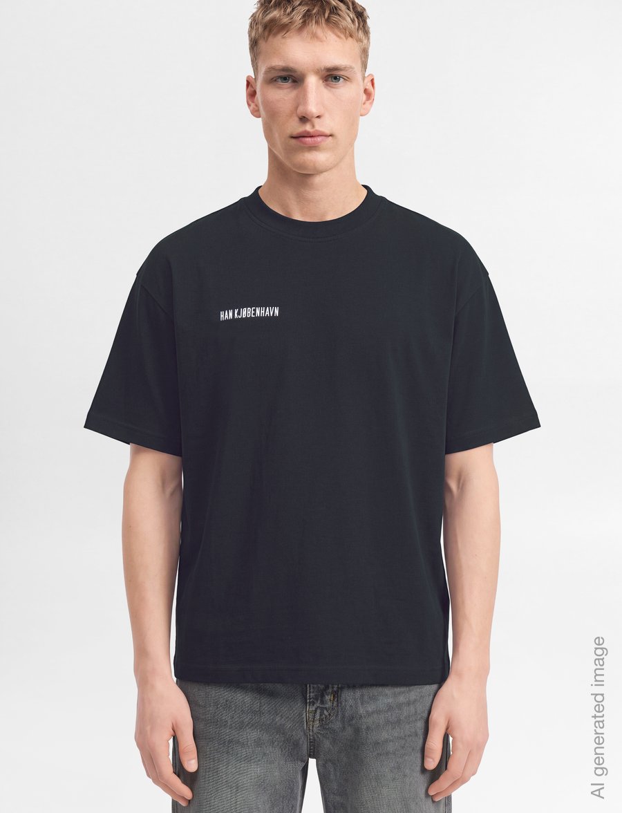 HAN Kjøbenhavn - Daily Boxy Tee - kurzärmelig - black - 3