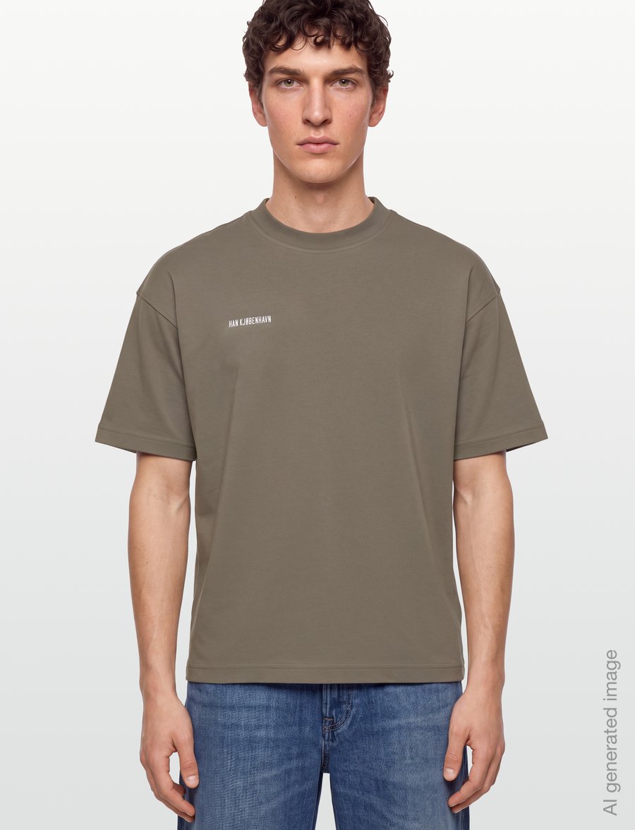 HAN Kjøbenhavn - Daily Boxy Tee - t-shirts - dusty brown - 3
