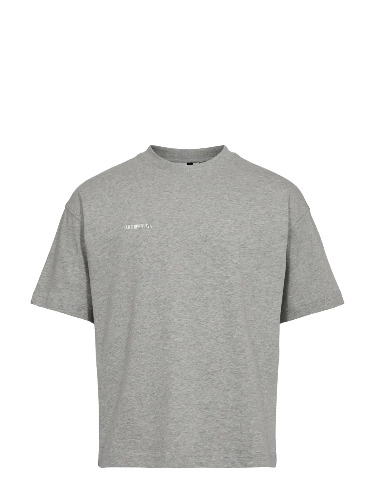 HAN Kjøbenhavn Daily Boxy Tee - Tøj - GREY MELANGE / grey