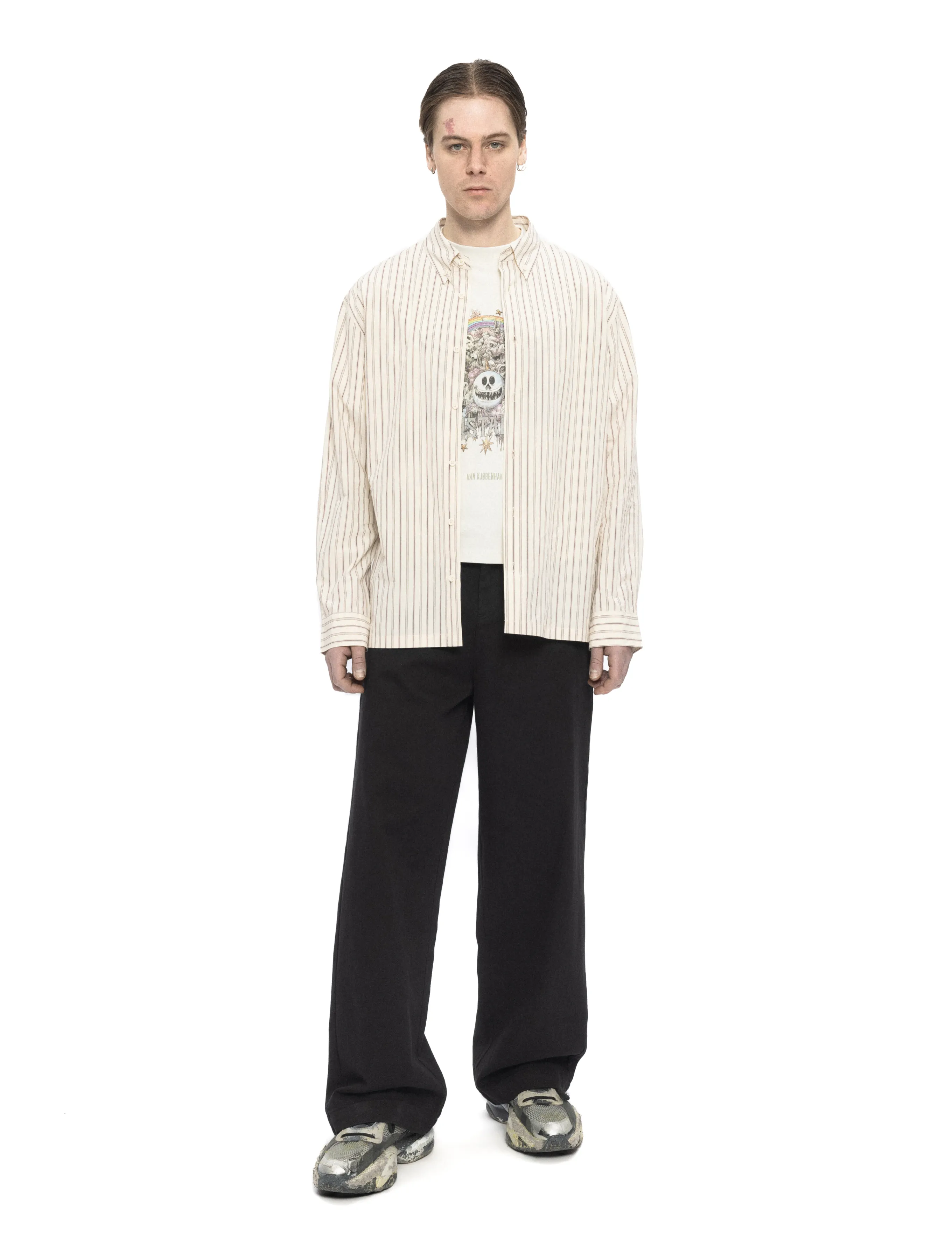 HAN Kjøbenhavn Striped Casual Shirt - Randiga skjortor - OFF WHITE / cream