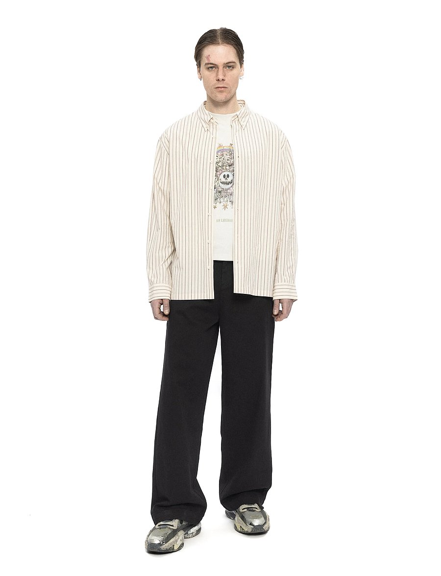 HAN Kjøbenhavn - Striped Casual Shirt - randiga skjortor - off white - 0