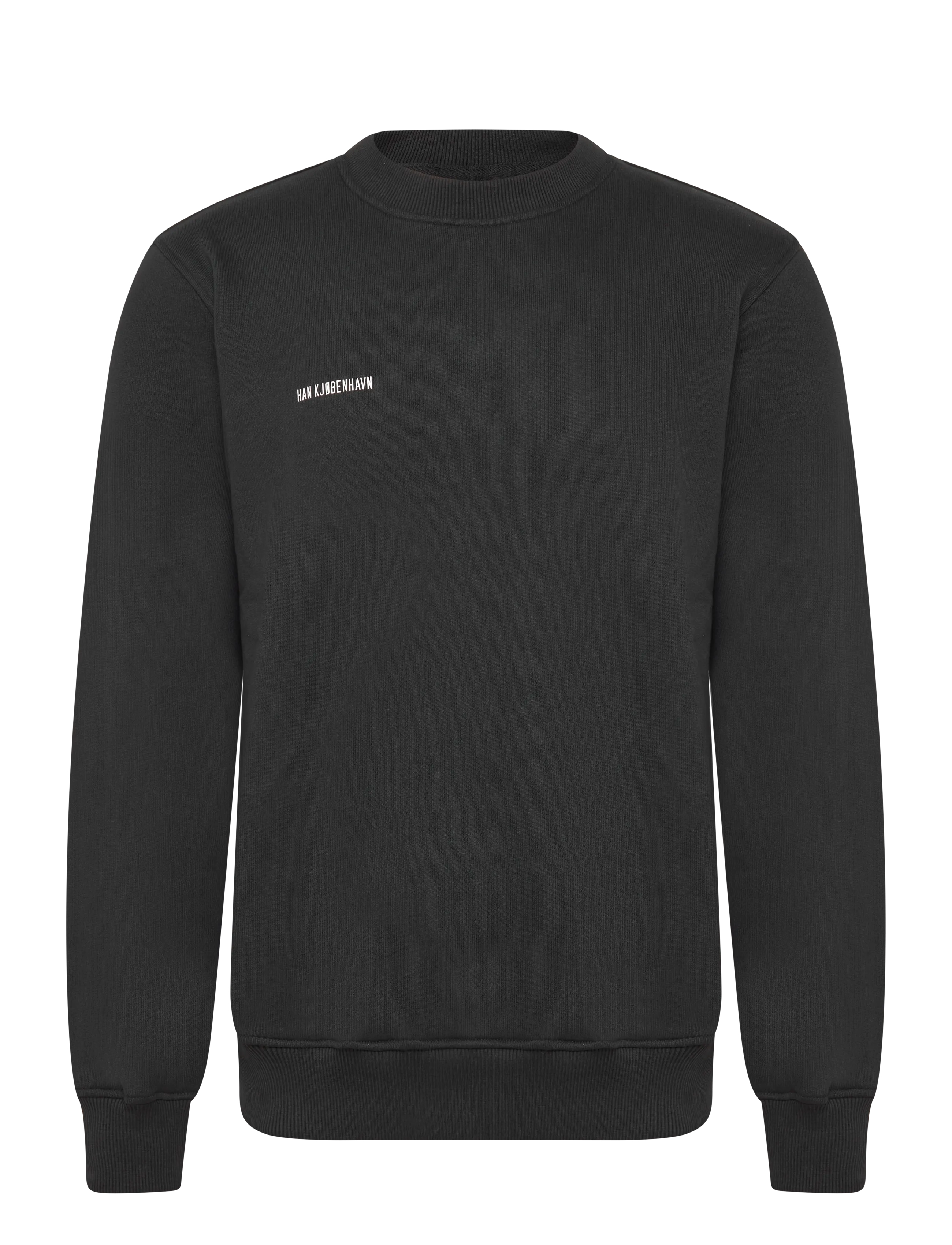 HAN Kjøbenhavn Daily Regular Crewneck - Kleidung - BLACK / black