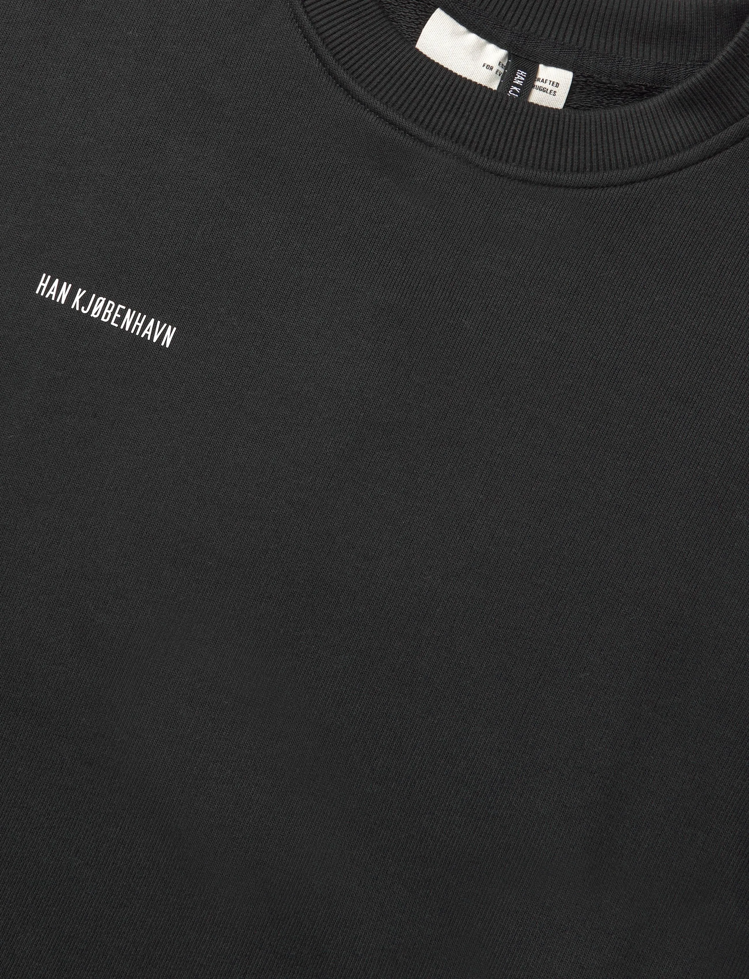 HAN Kjøbenhavn - Daily Regular Crewneck - shoppa efter tillfälle - black - 2