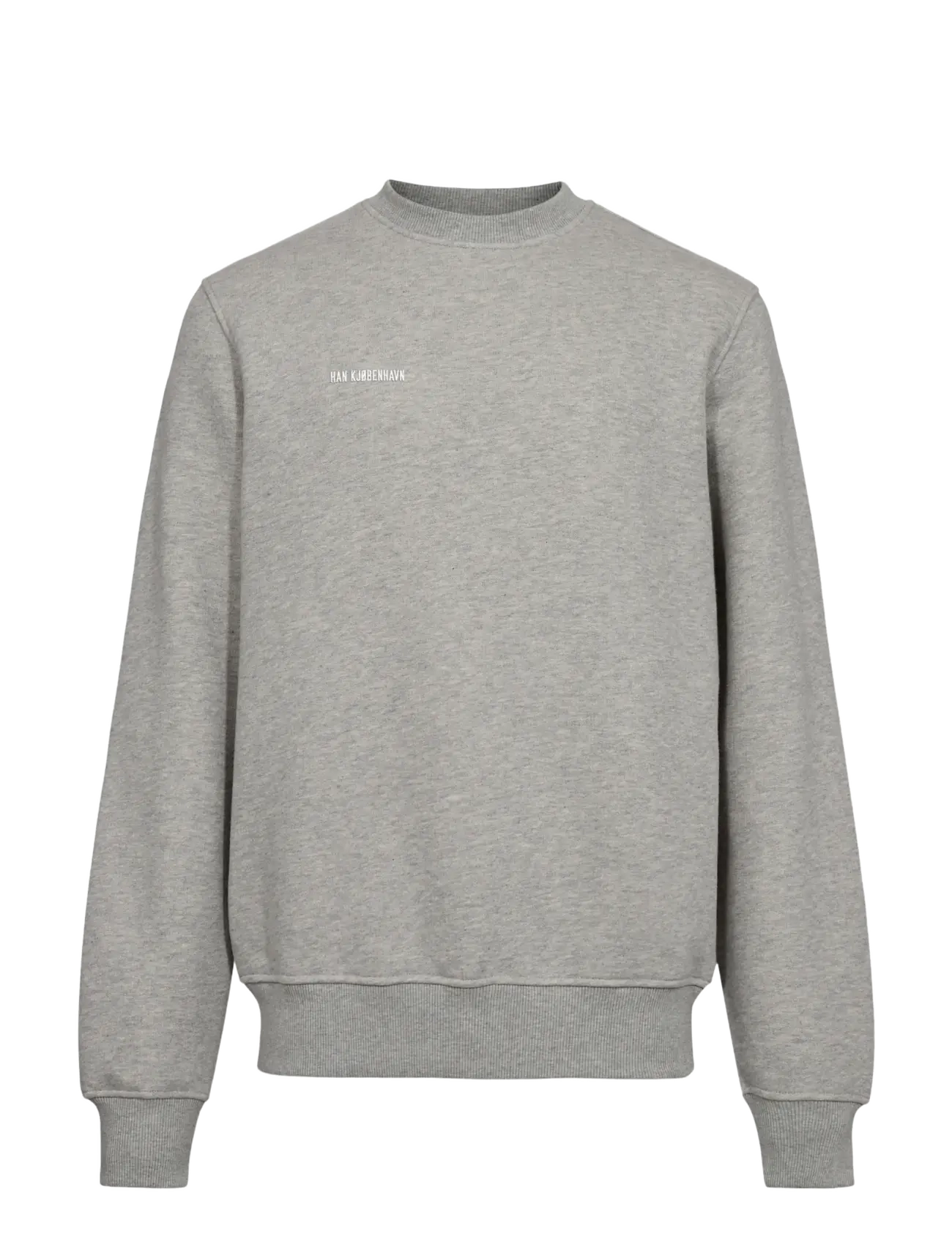 HAN Kjøbenhavn Daily Regular Crewneck - Tøj - GREY MELANGE / grey
