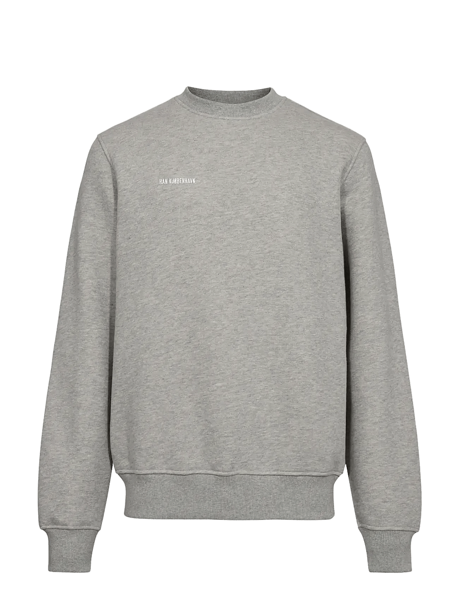 HAN Kjøbenhavn - Daily Regular Crewneck - shop by occasion - grey melange - 0