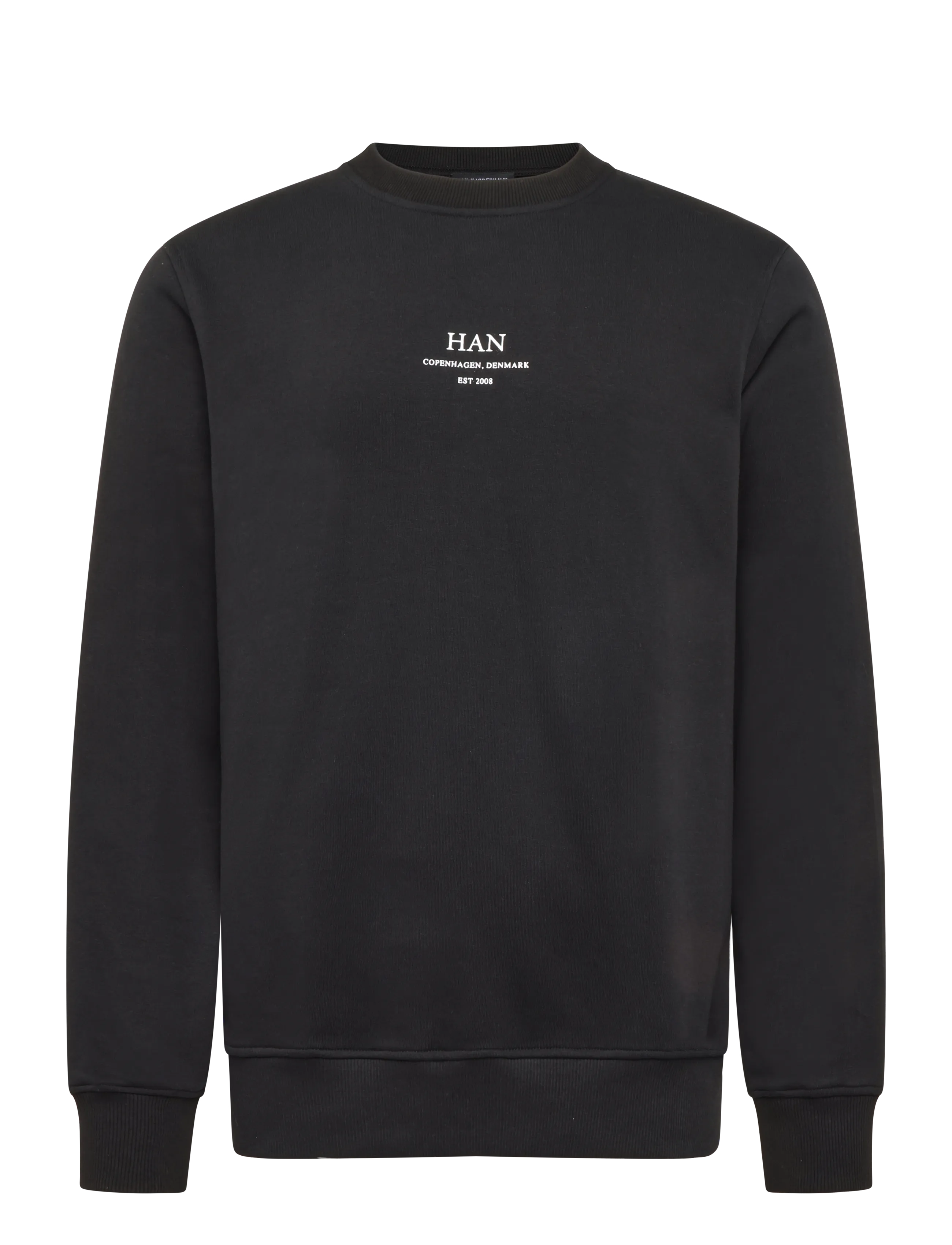 HAN Kjøbenhavn Regular Crewneck - Shop by occasion - BLACK / black