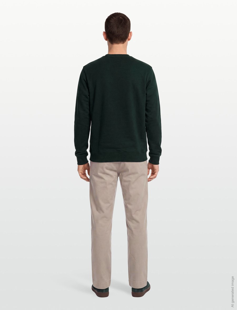 HAN Kjøbenhavn - Regular Crewneck - sweatshirts - dark green - 4