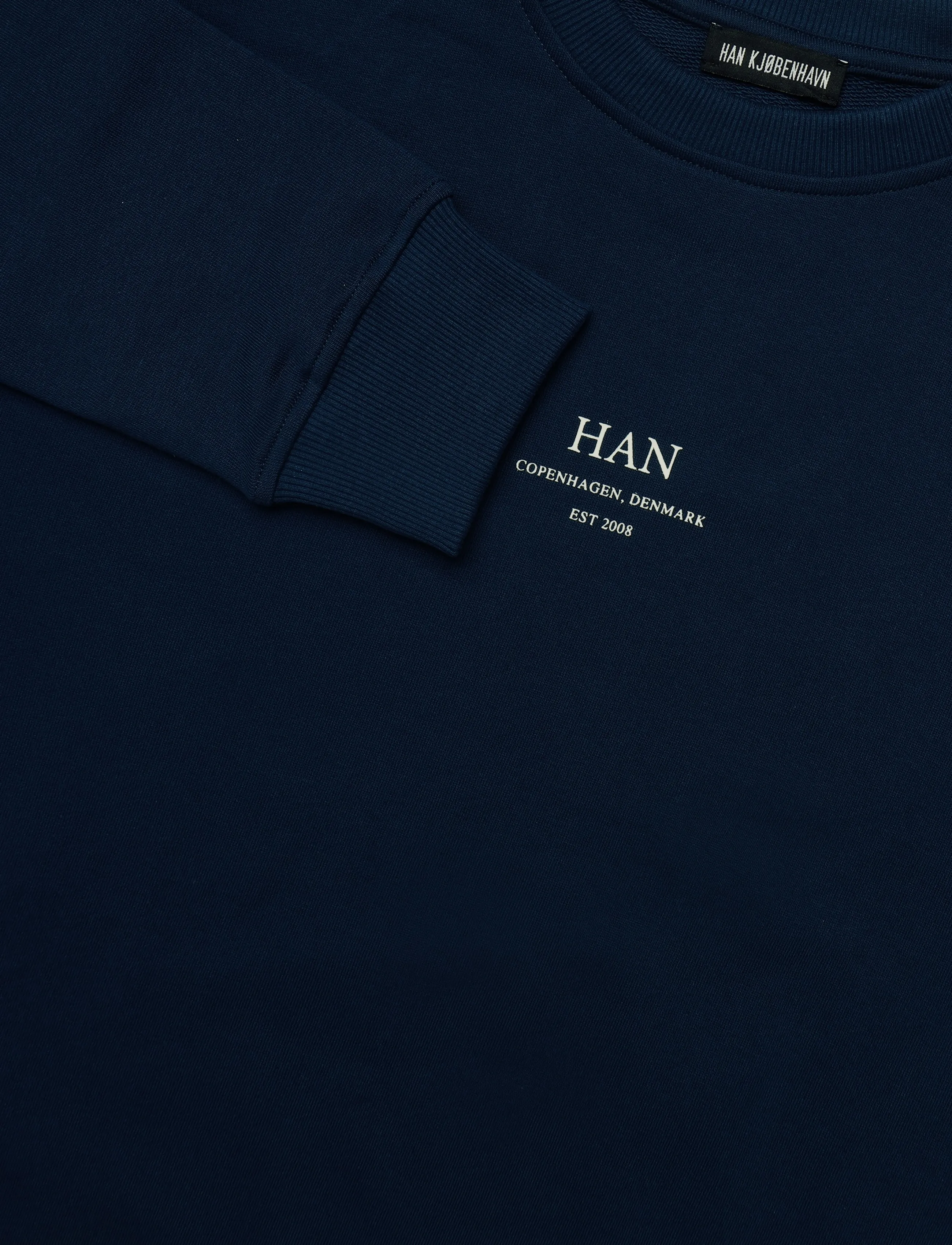 HAN Kjøbenhavn - Regular Crewneck - sweatshirts - navy - 2