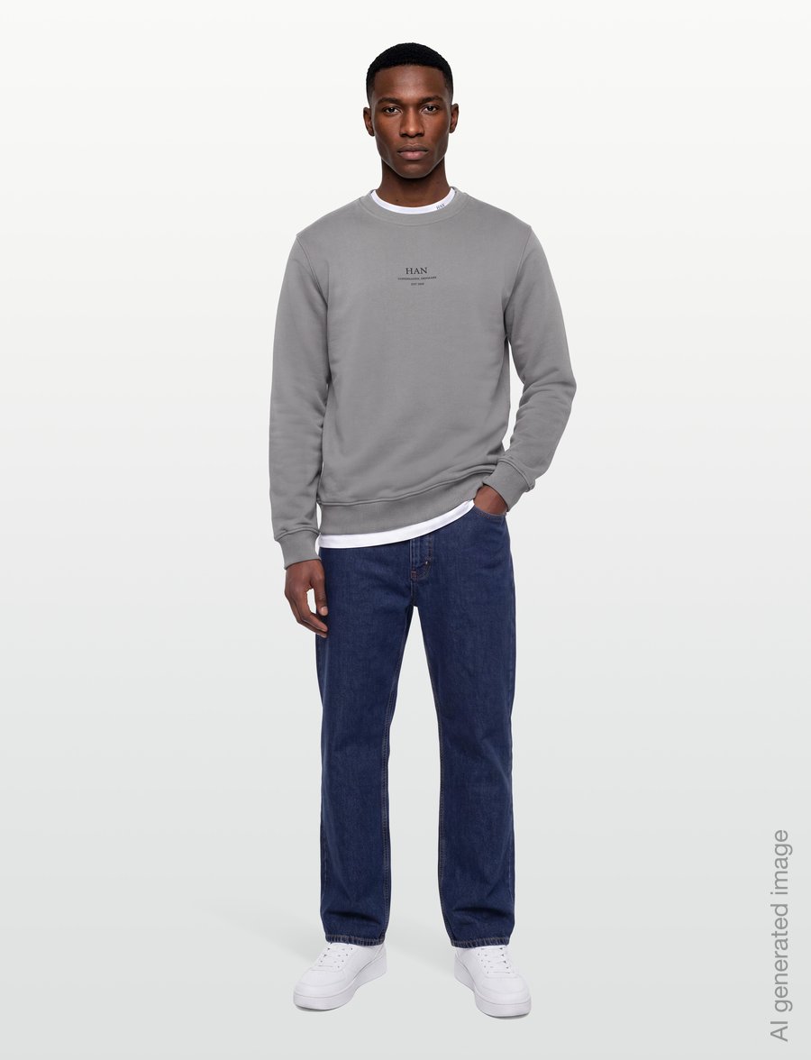 HAN Kjøbenhavn - Regular Crewneck - shop efter anledning - stone grey - 0