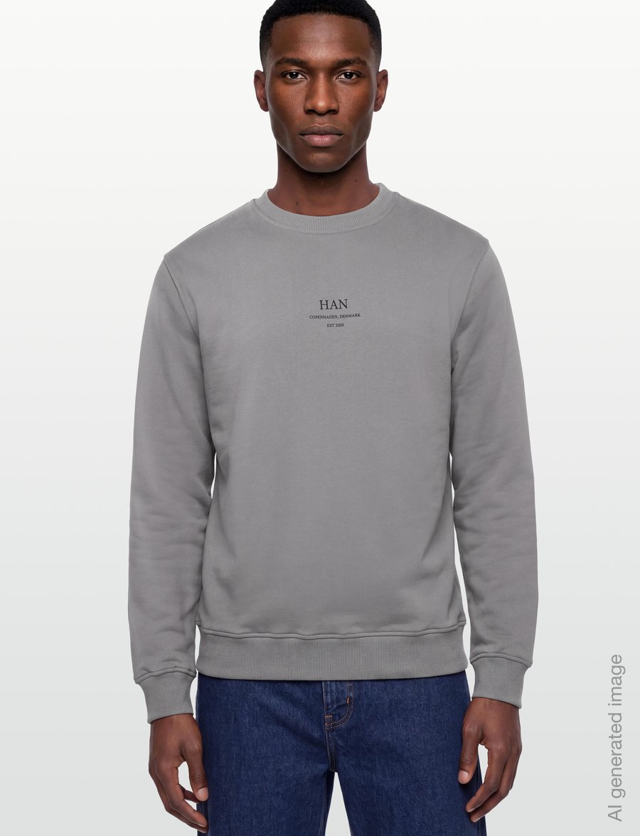 HAN Kjøbenhavn - Regular Crewneck - shop efter anledning - stone grey - 3