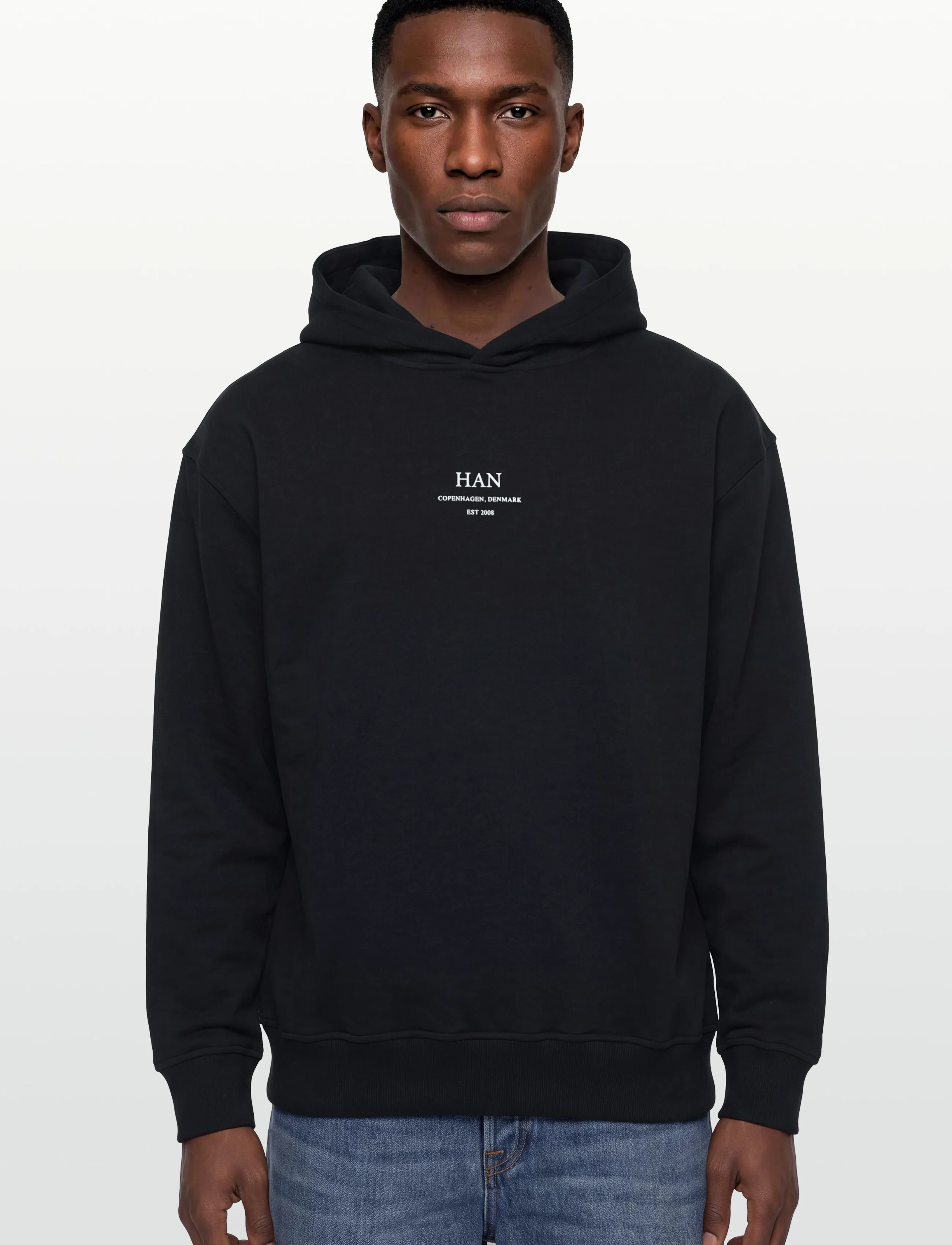 HAN Kjøbenhavn - Regular Hoodie - kapuutsiga pusad - black - 3