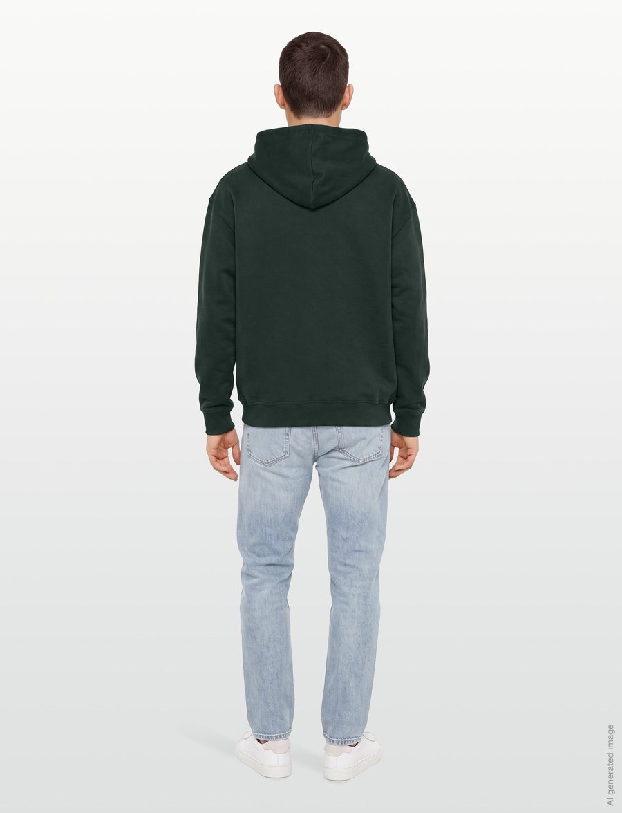 HAN Kjøbenhavn - Regular Hoodie - kapuzenpullover - dark green - 4