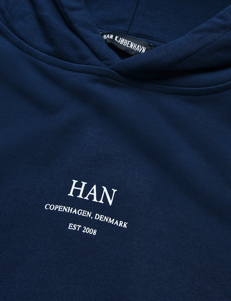 HAN Kjøbenhavn - Regular Hoodie - kapuutsiga pusad - navy - 2