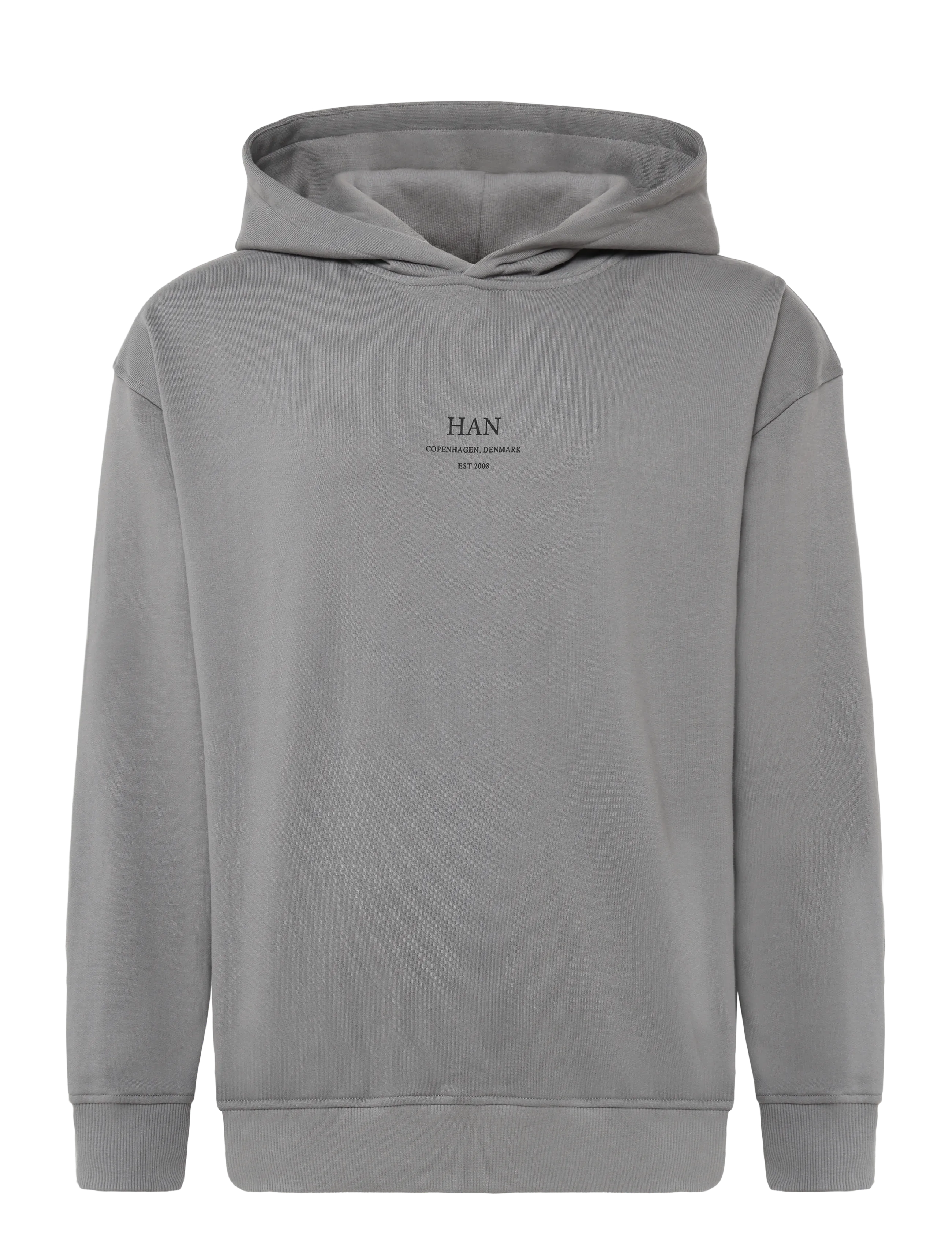 HAN Kjøbenhavn Regular Hoodie - Kapuzenpullover - STONE GREY / grey