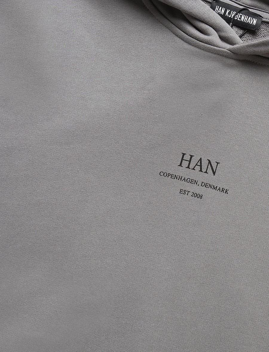 HAN Kjøbenhavn - Regular Hoodie - kapuzenpullover - stone grey - 2